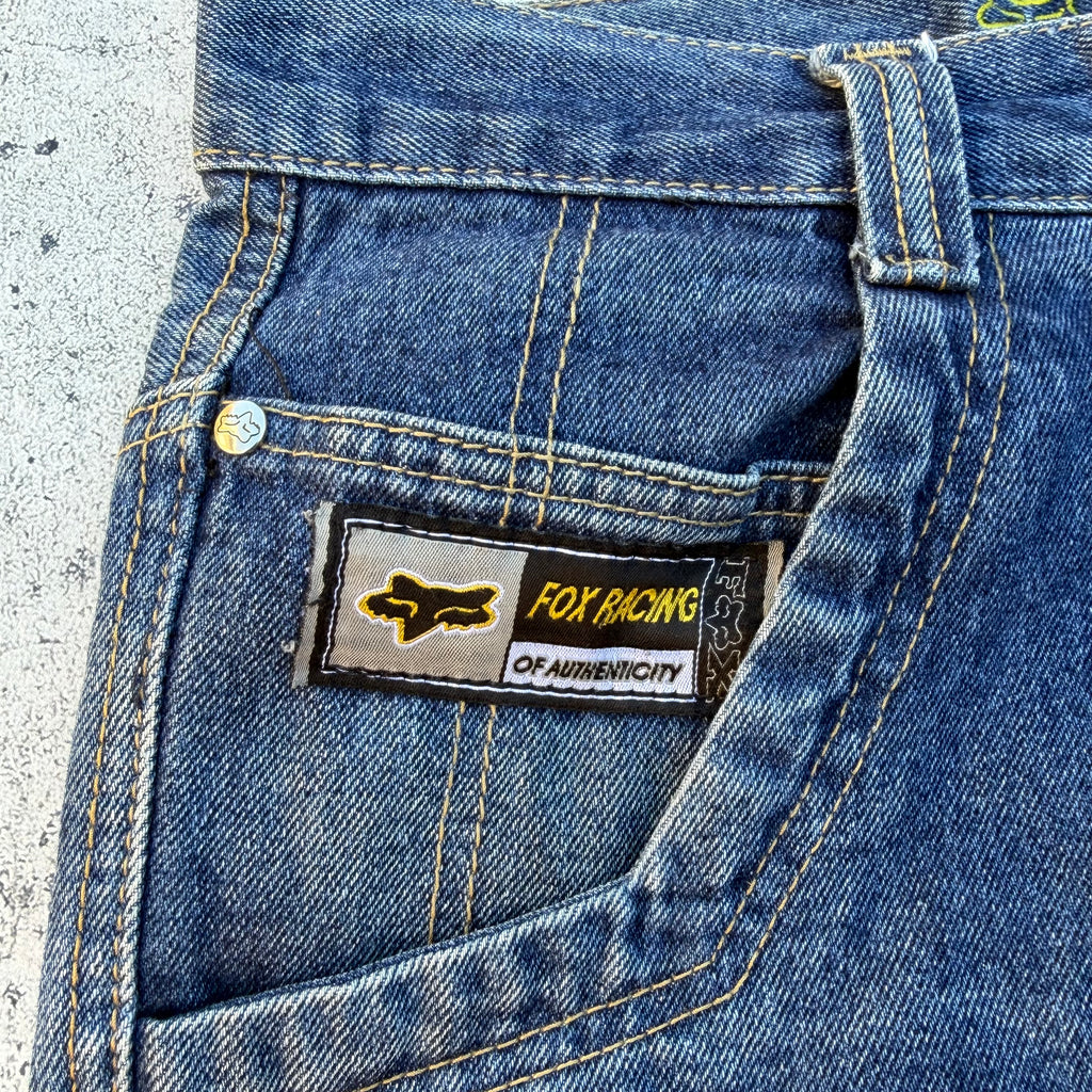 Vintage FOX Racing Men’s Baggy Double Knee Denim Jeans [Waist 31]