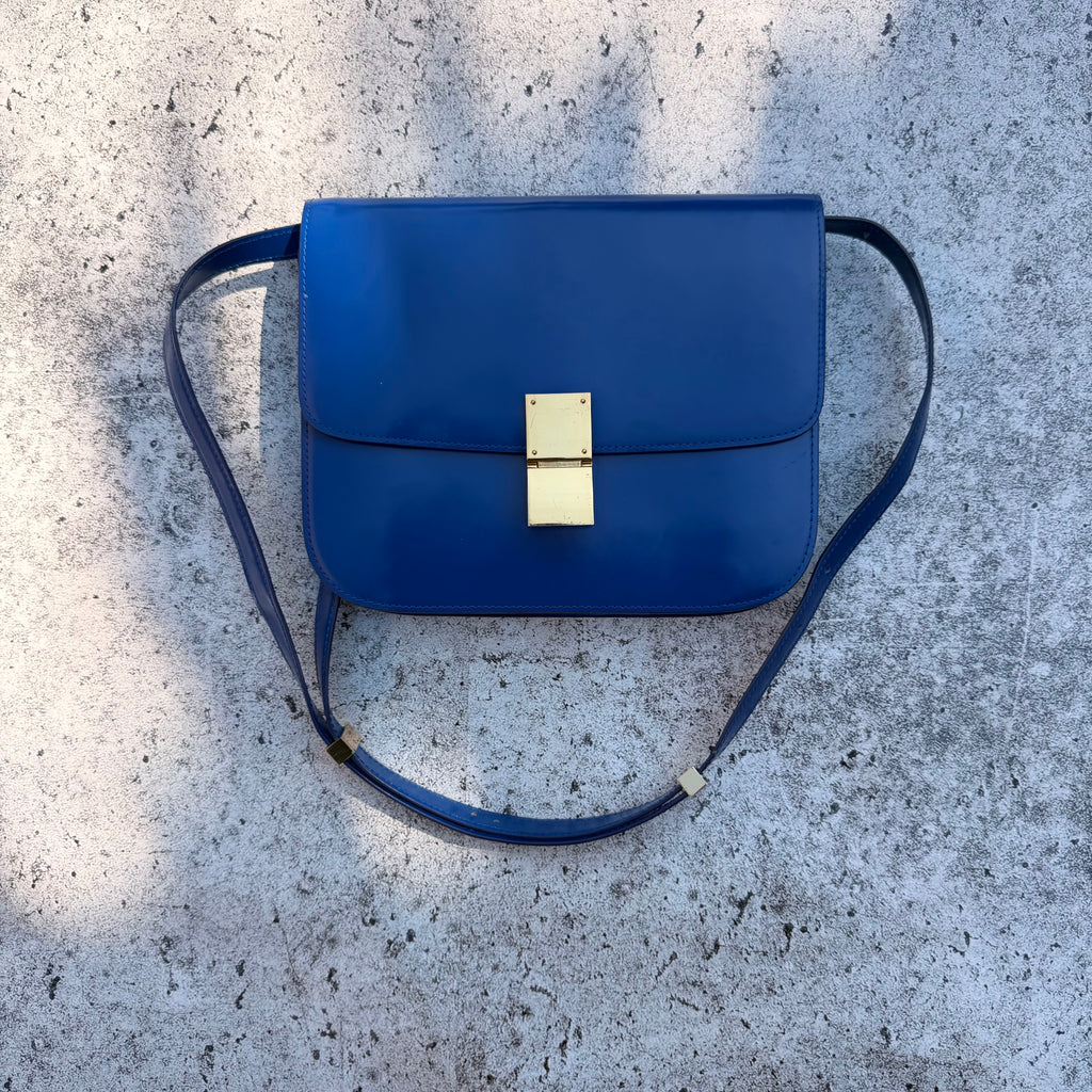 Céline Paris Classic Box Calfskin Shoulder Bag