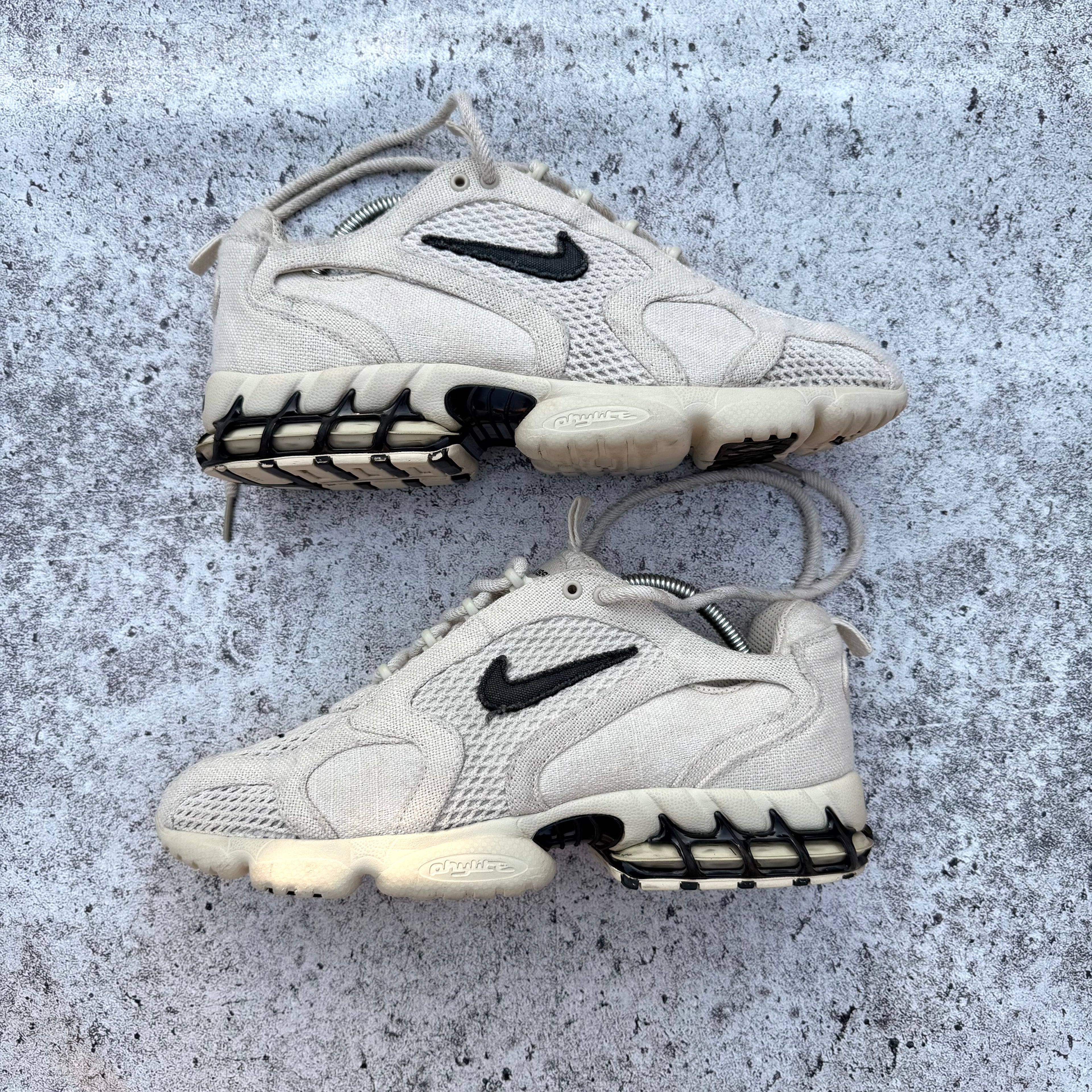 Nike Stüssy x Air Zoom Spiridon Caged 2 Fossil Sneakers [9UK]