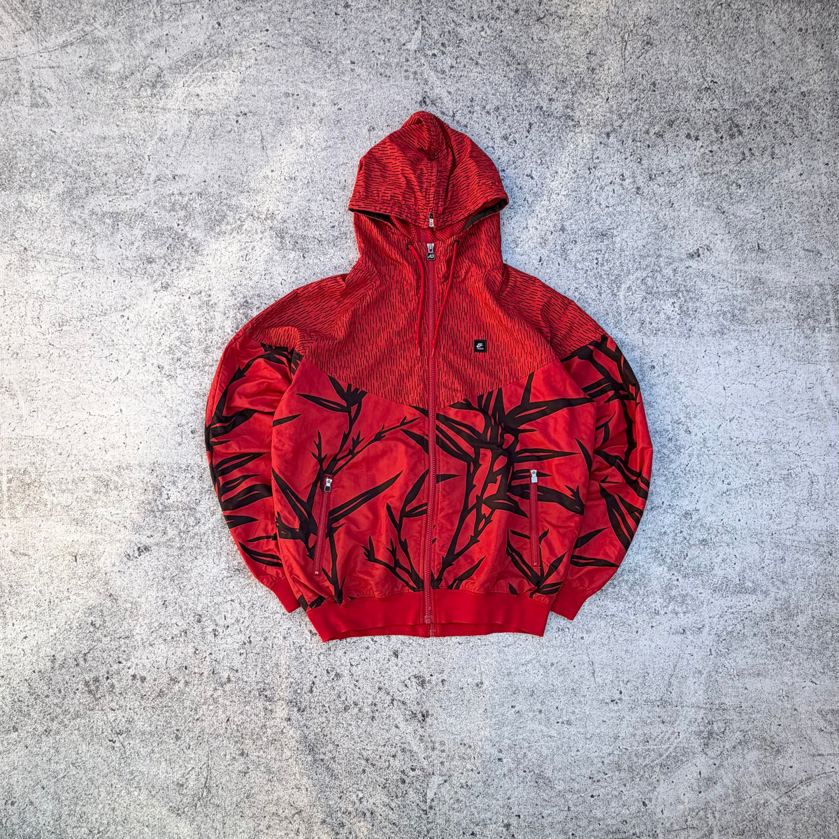 Nike Athletic Japanese Print Men’s Vintage Windbreaker Jacket [Small]