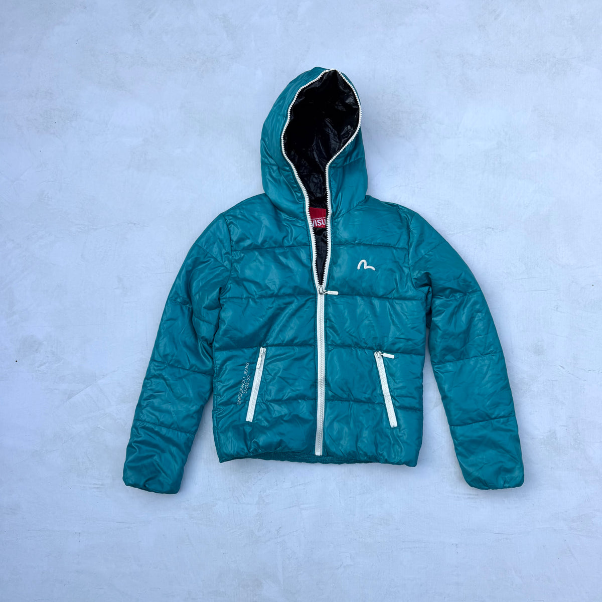 Evisu Full Zipper Men’s Puffer Jacket [Small]