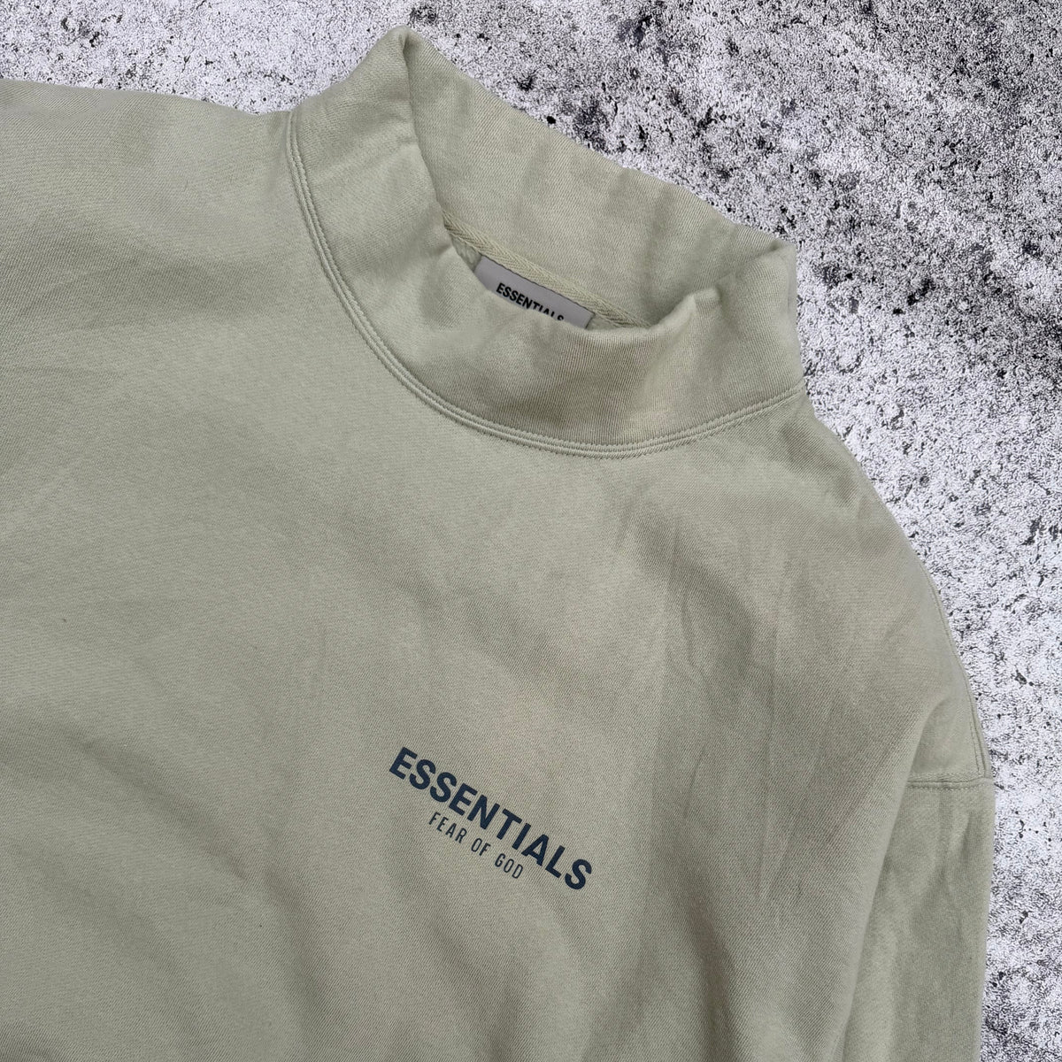 Fear Of God Essentials Men’s Mock Neck Pullover Sweater [Small-Oversize]