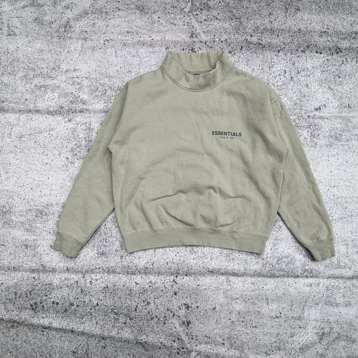 Fear Of God Essentials Men’s Mock Neck Pullover Sweater [Small-Oversize]