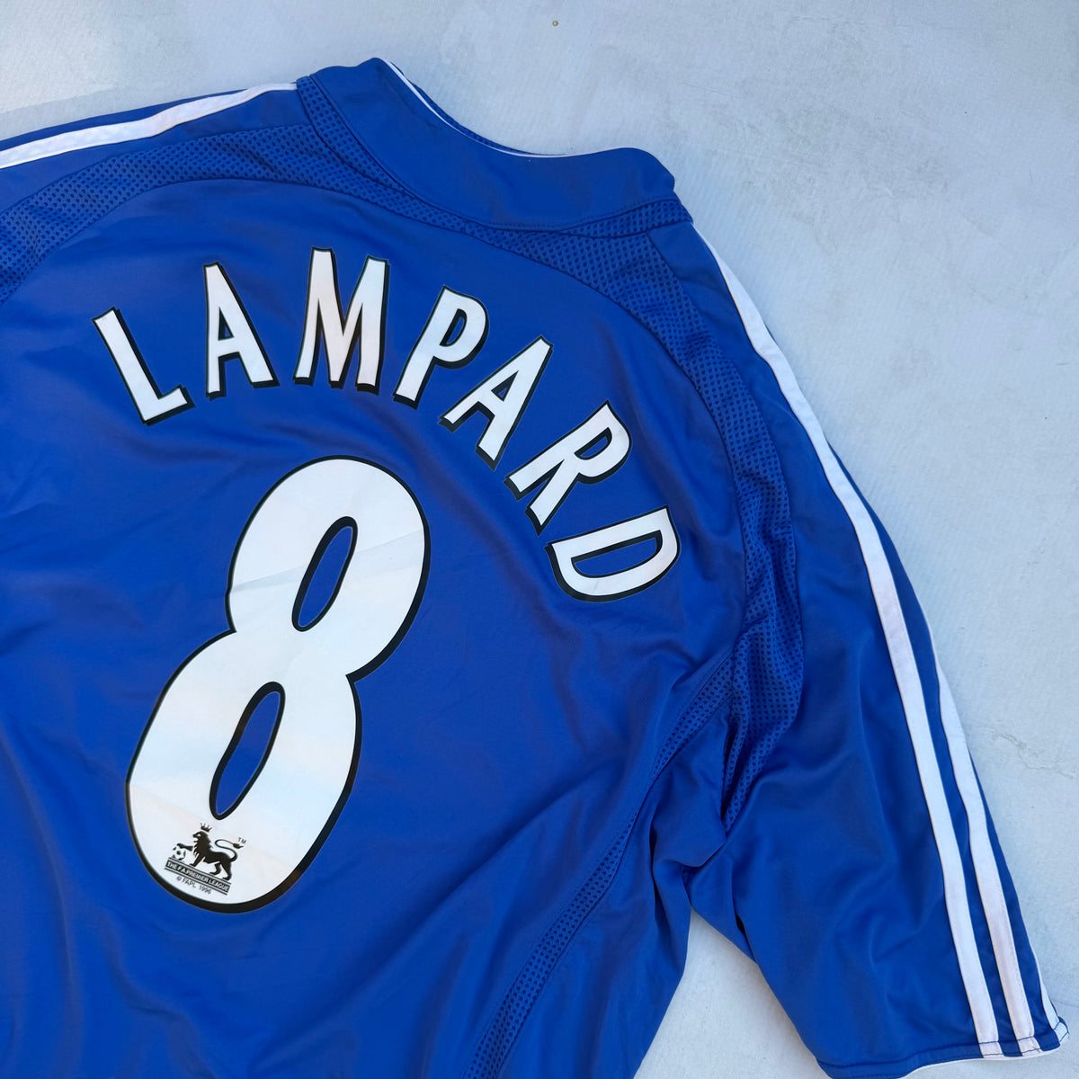Vintage Adidas 2006-08 Adidas Chelsea F.C. Home Jersey Lampard 8 [Large]