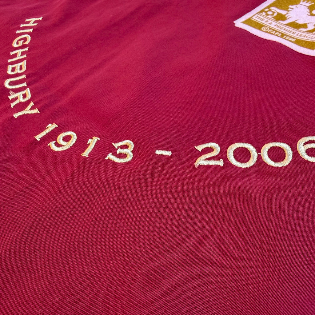 Vintage Nike Arsenal 2005-06 Highbury Home Jersey [Large]