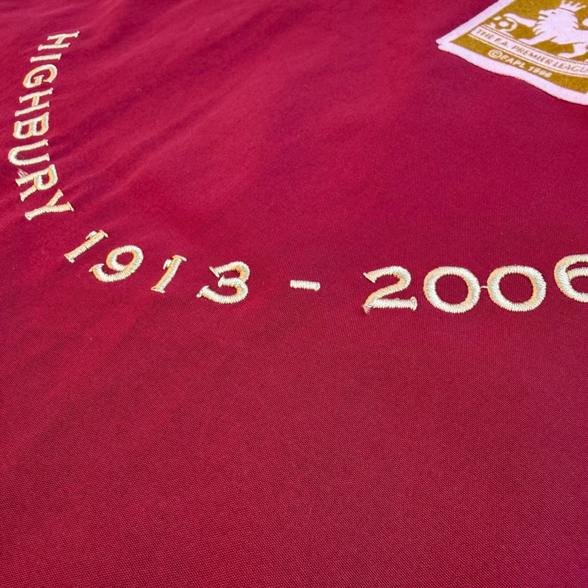 Vintage Nike Arsenal 2005-06 Highbury Home Jersey [Large]