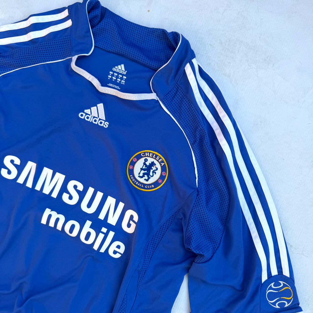Vintage Adidas 2006-08 Adidas Chelsea F.C. Home Jersey Lampard 8 [Large]