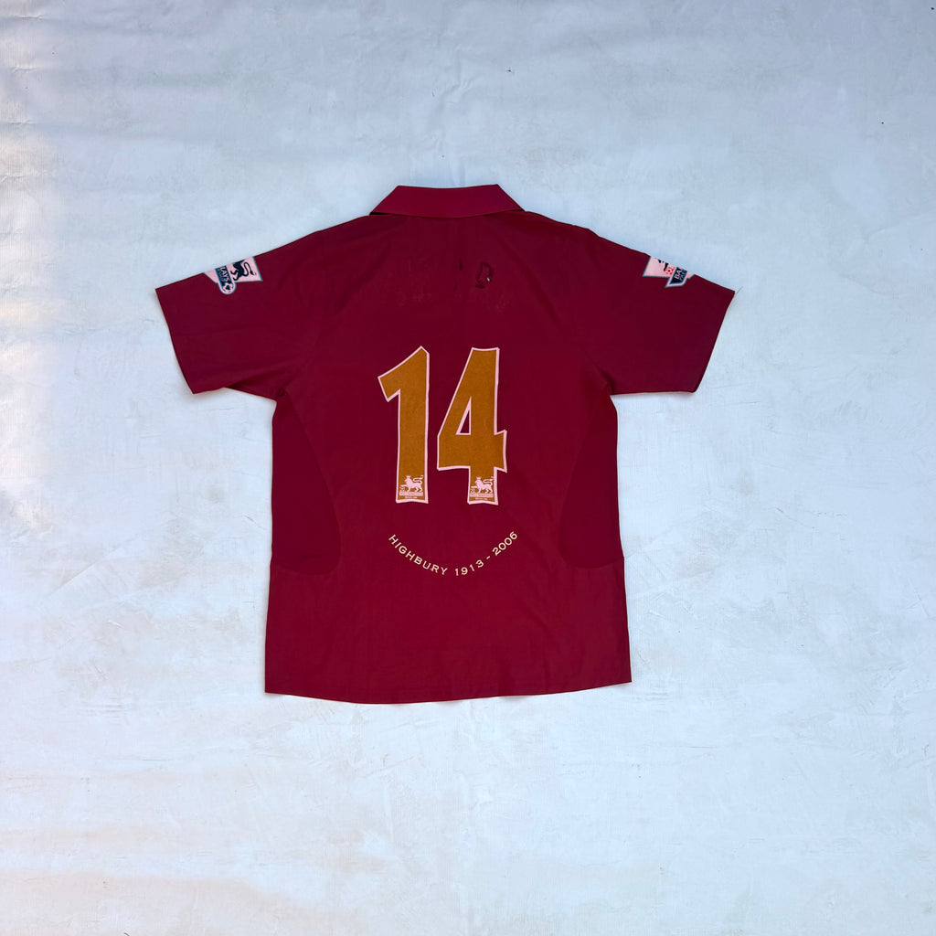 Vintage Nike Arsenal 2005-06 Highbury Home Jersey [Large]