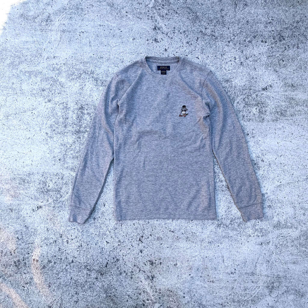 Polo Ralph Lauren Bear Sleepwear Long Sleeve Thermal Shirt [Small]