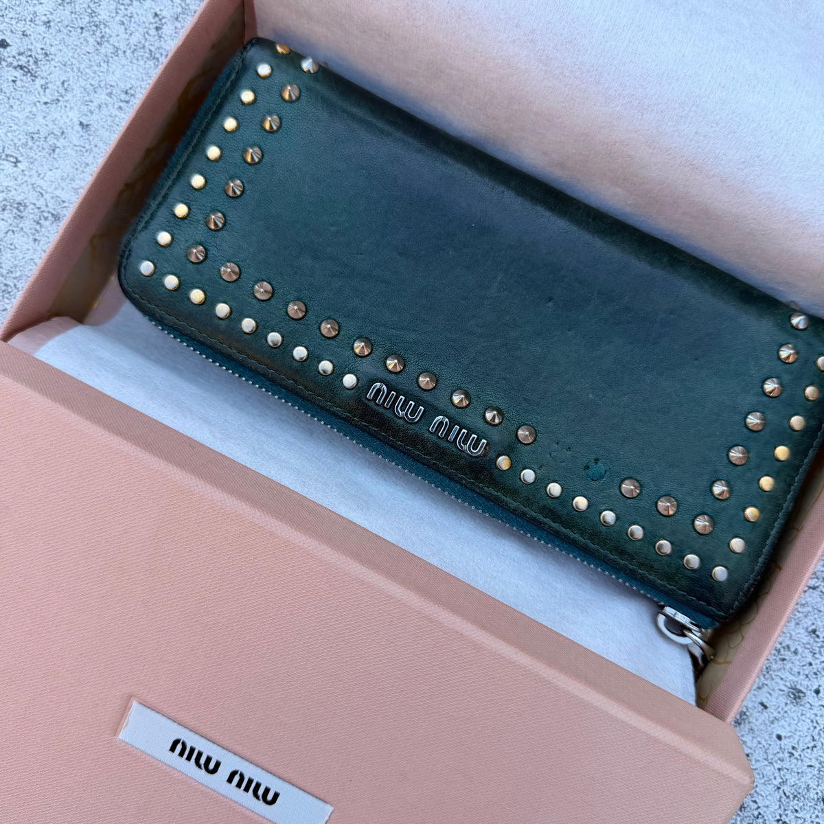Miu Miu Long Leather Wallet