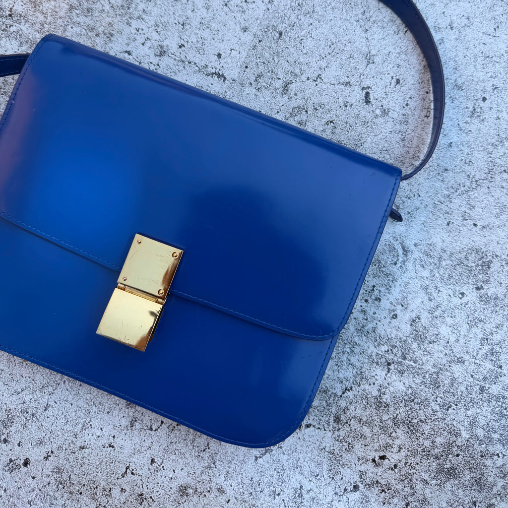 Céline Paris Classic Box Calfskin Shoulder Bag