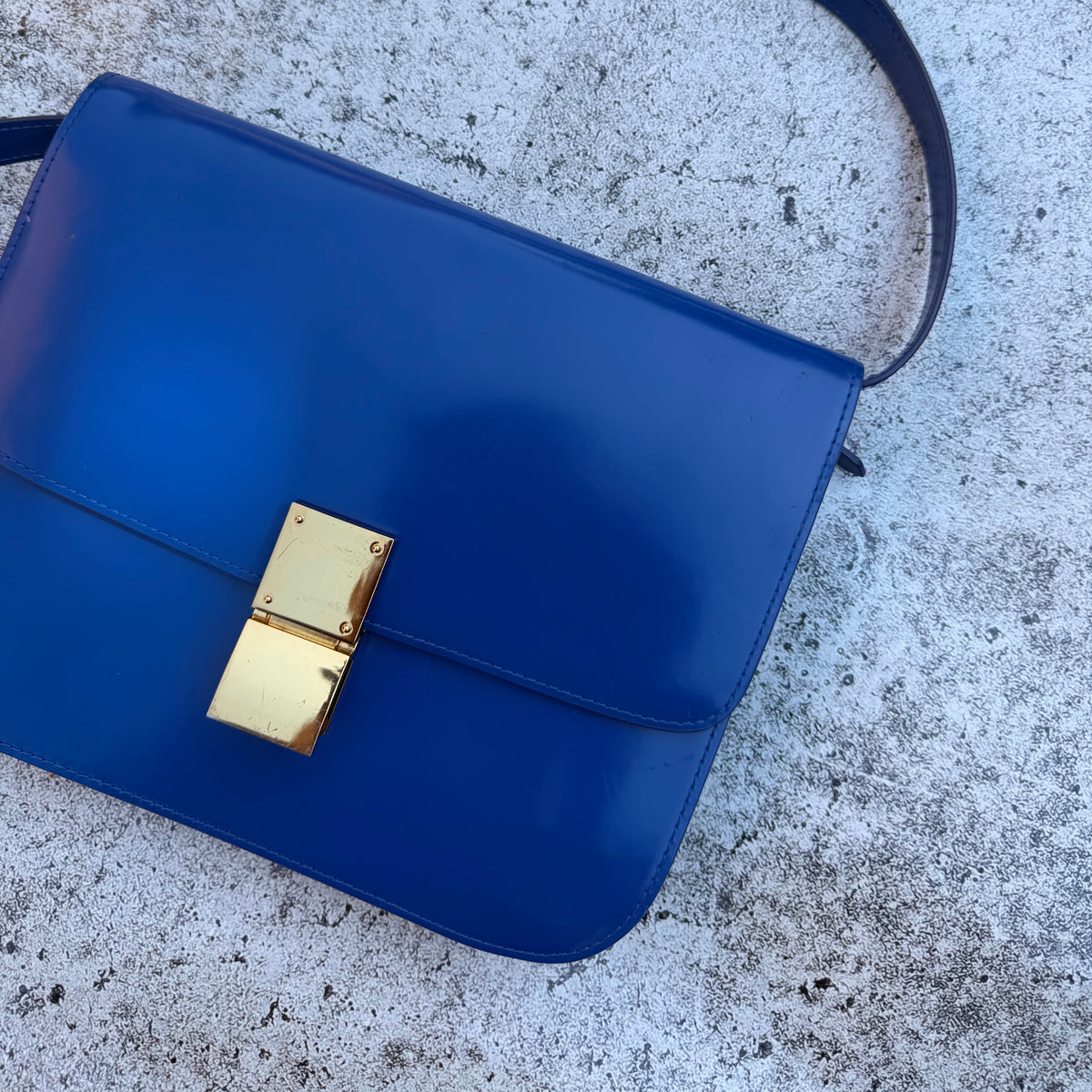 Céline Paris Classic Box Calfskin Shoulder Bag