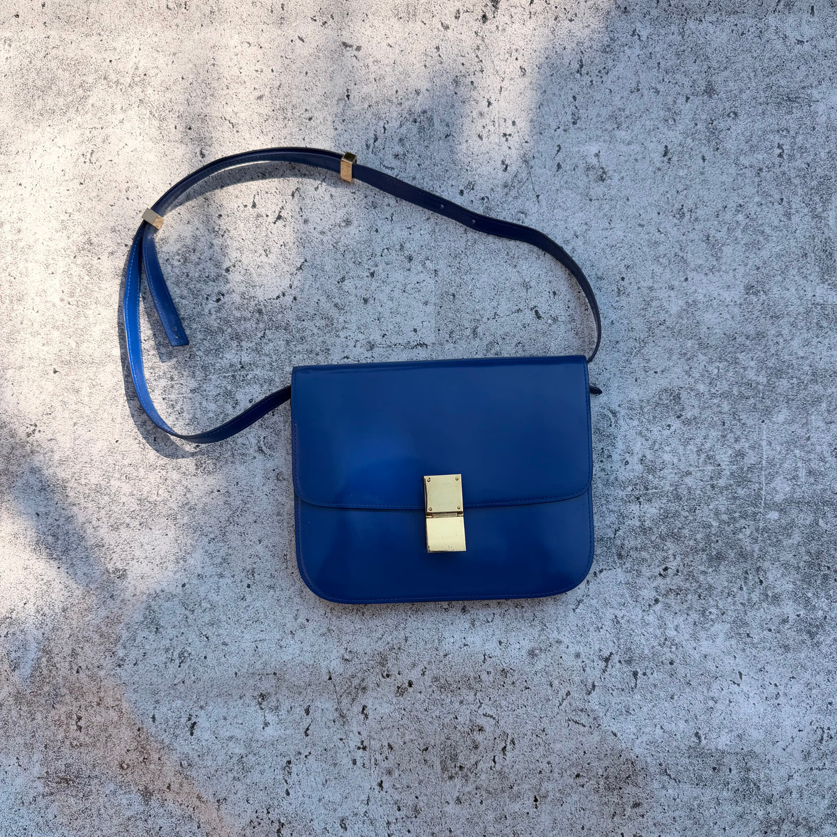 Céline Paris Classic Box Calfskin Shoulder Bag