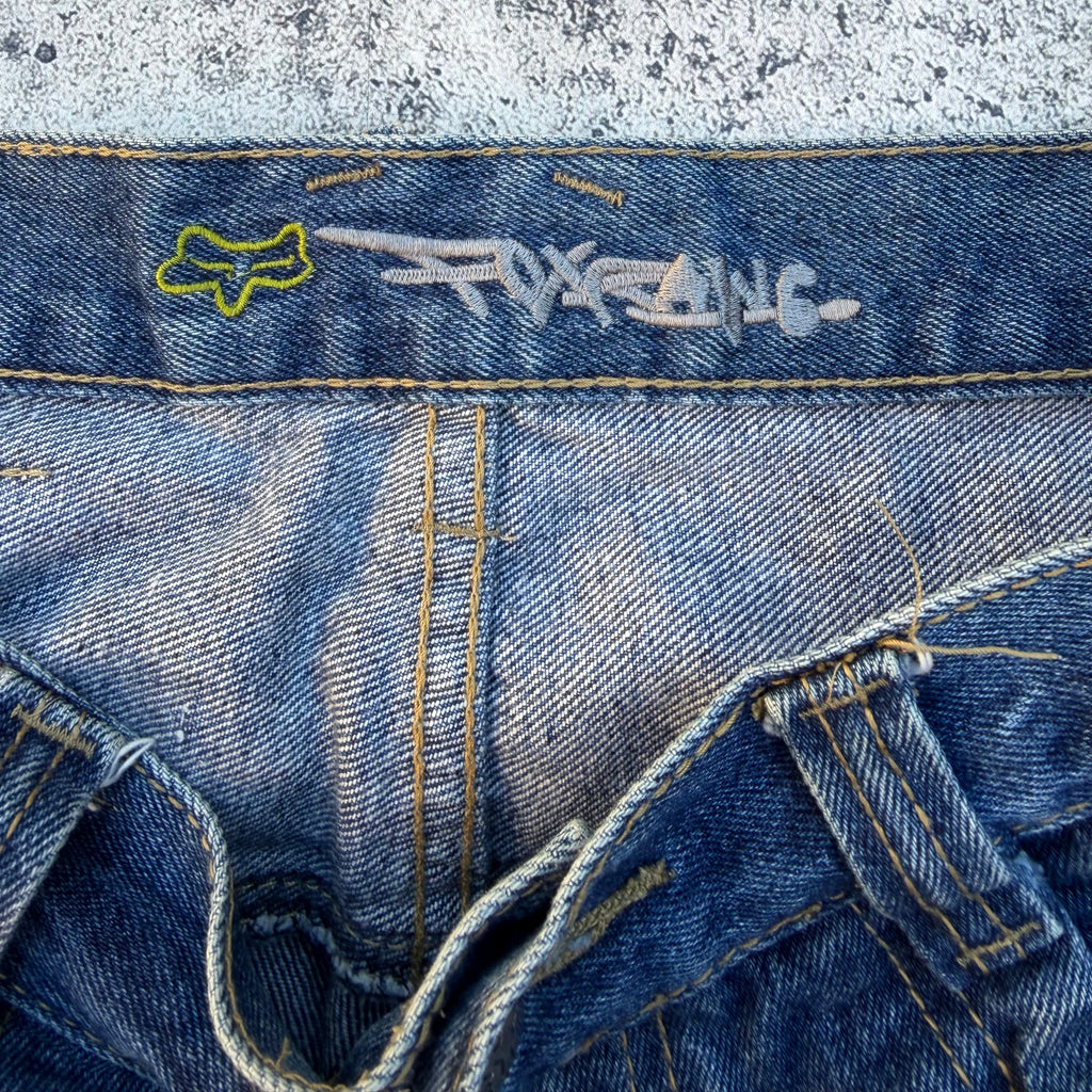 Vintage FOX Racing Men’s Baggy Double Knee Denim Jeans [Waist 31]