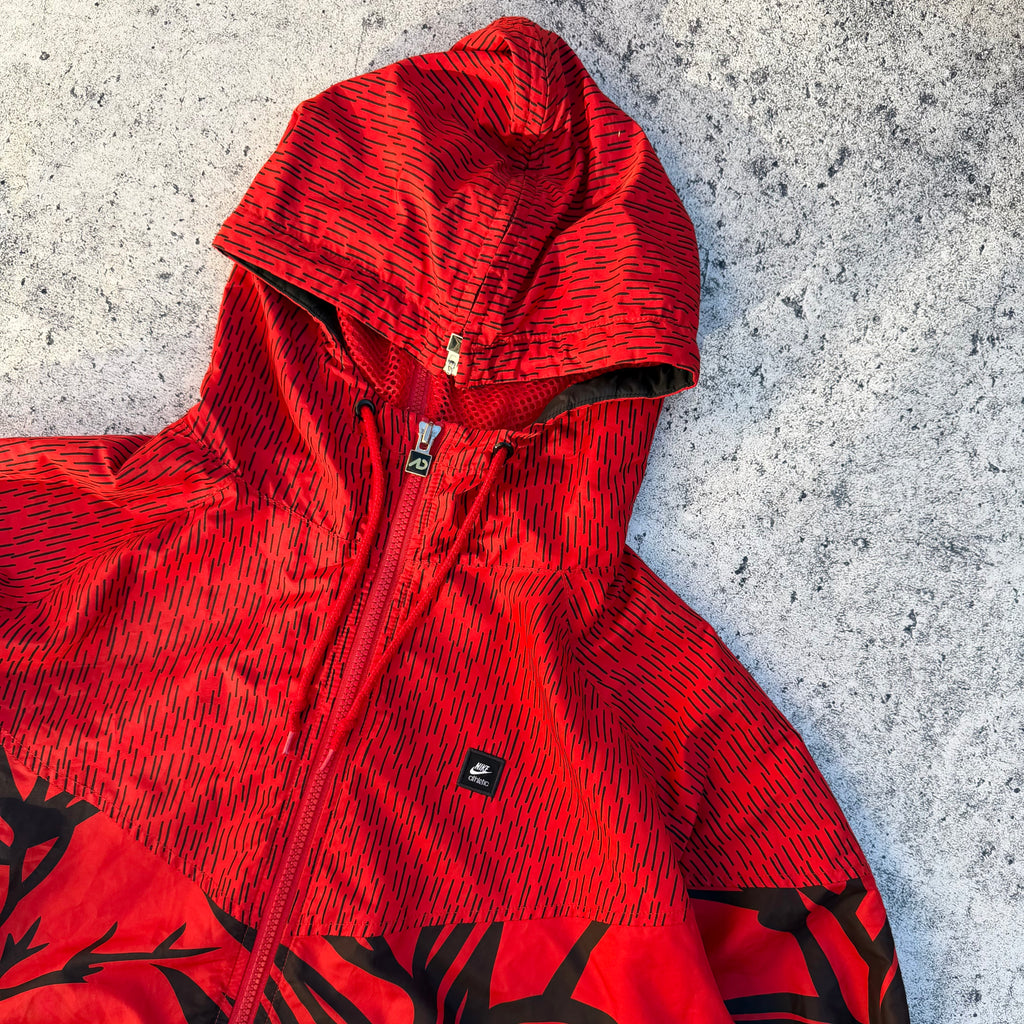 Nike Athletic Japanese Print Men’s Vintage Windbreaker Jacket [Small]