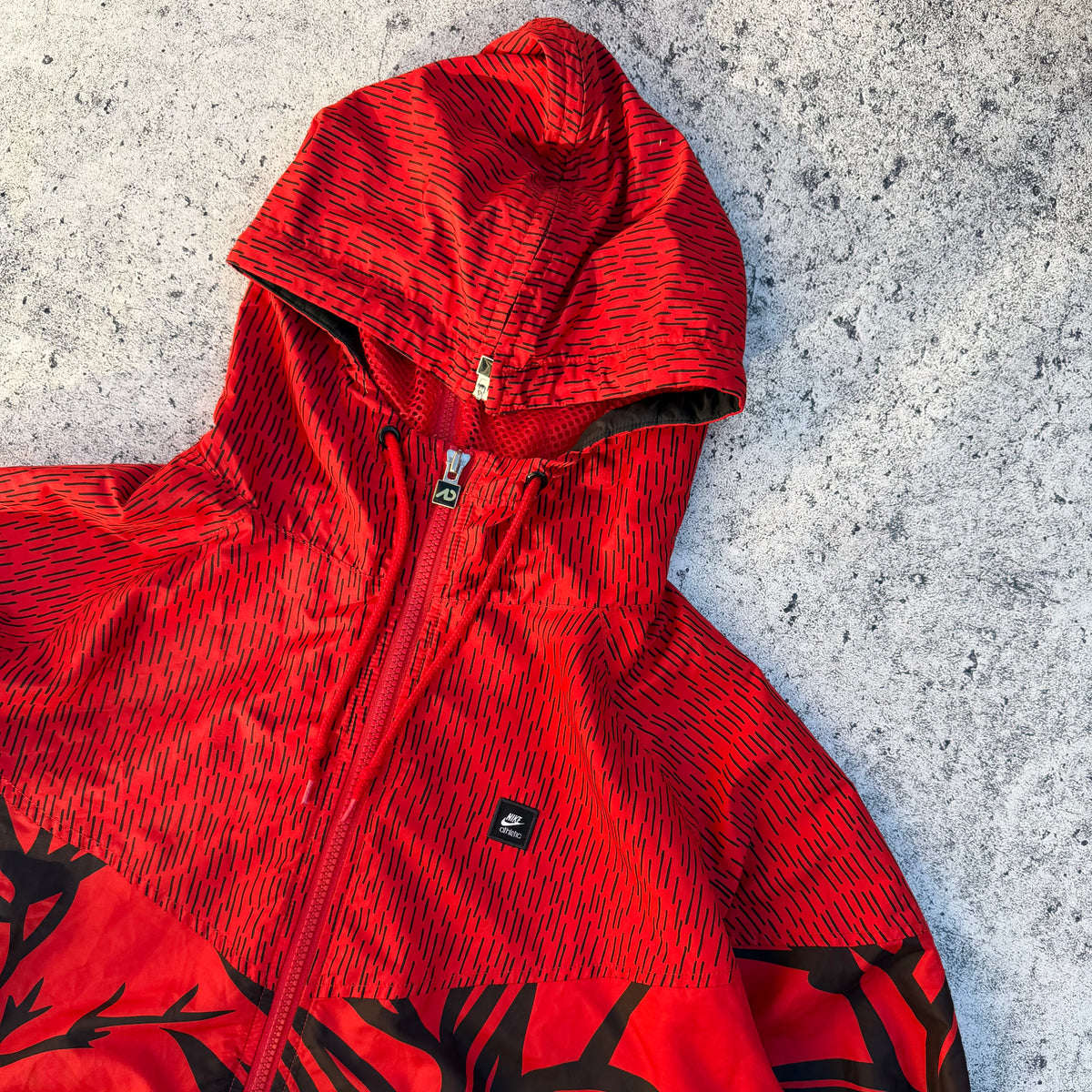 Nike Athletic Japanese Print Men’s Vintage Windbreaker Jacket [Small]