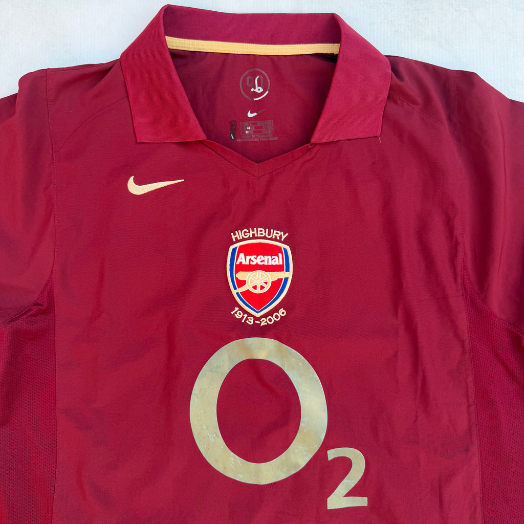 Vintage Nike Arsenal 2005-06 Highbury Home Jersey [Large]