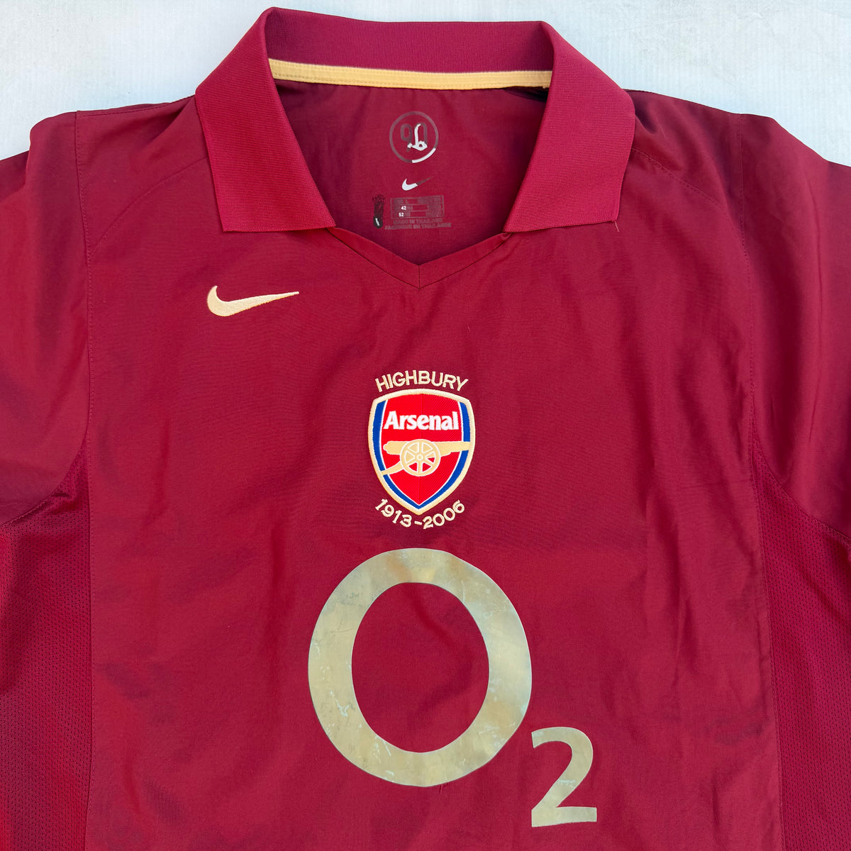 Vintage Nike Arsenal 2005-06 Highbury Home Jersey [Large]