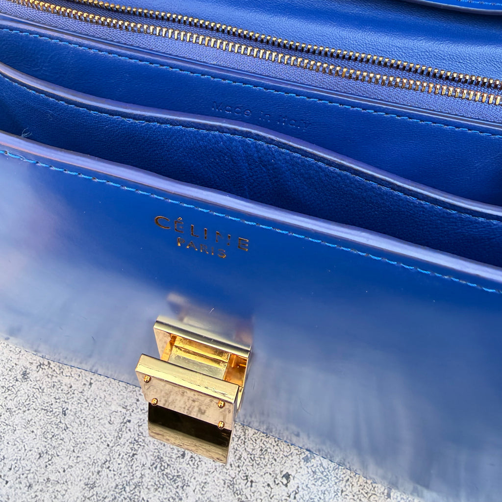 Céline Paris Classic Box Calfskin Shoulder Bag