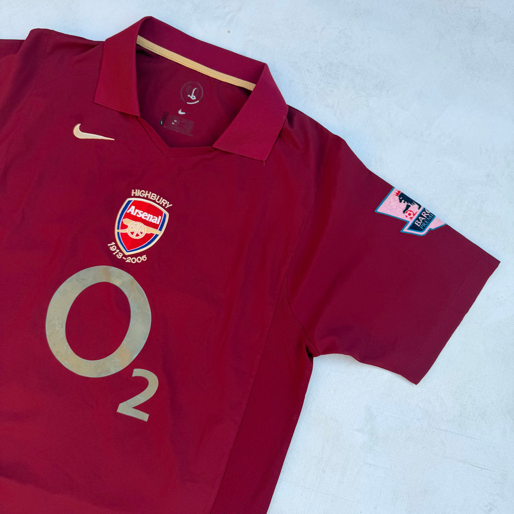 Vintage Nike Arsenal 2005-06 Highbury Home Jersey [Large]