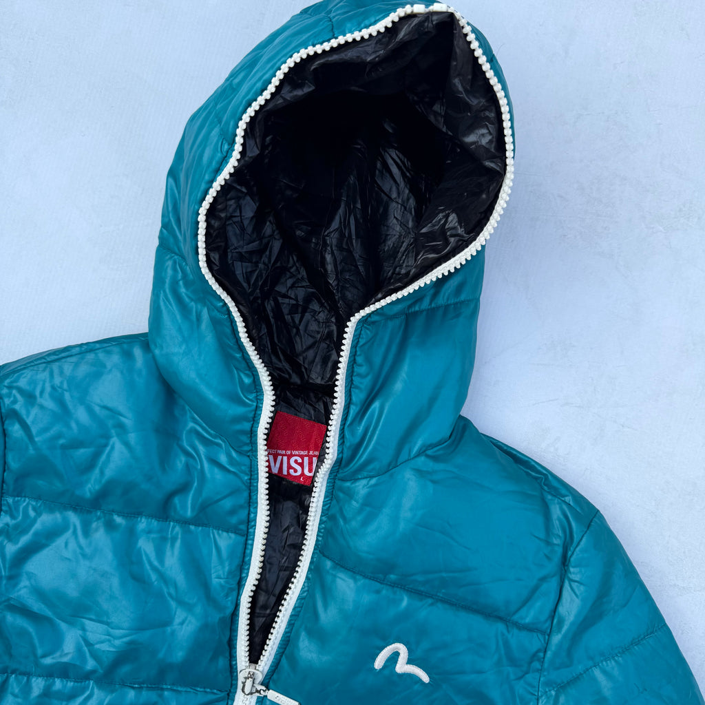Evisu Full Zipper Men’s Puffer Jacket [Small]