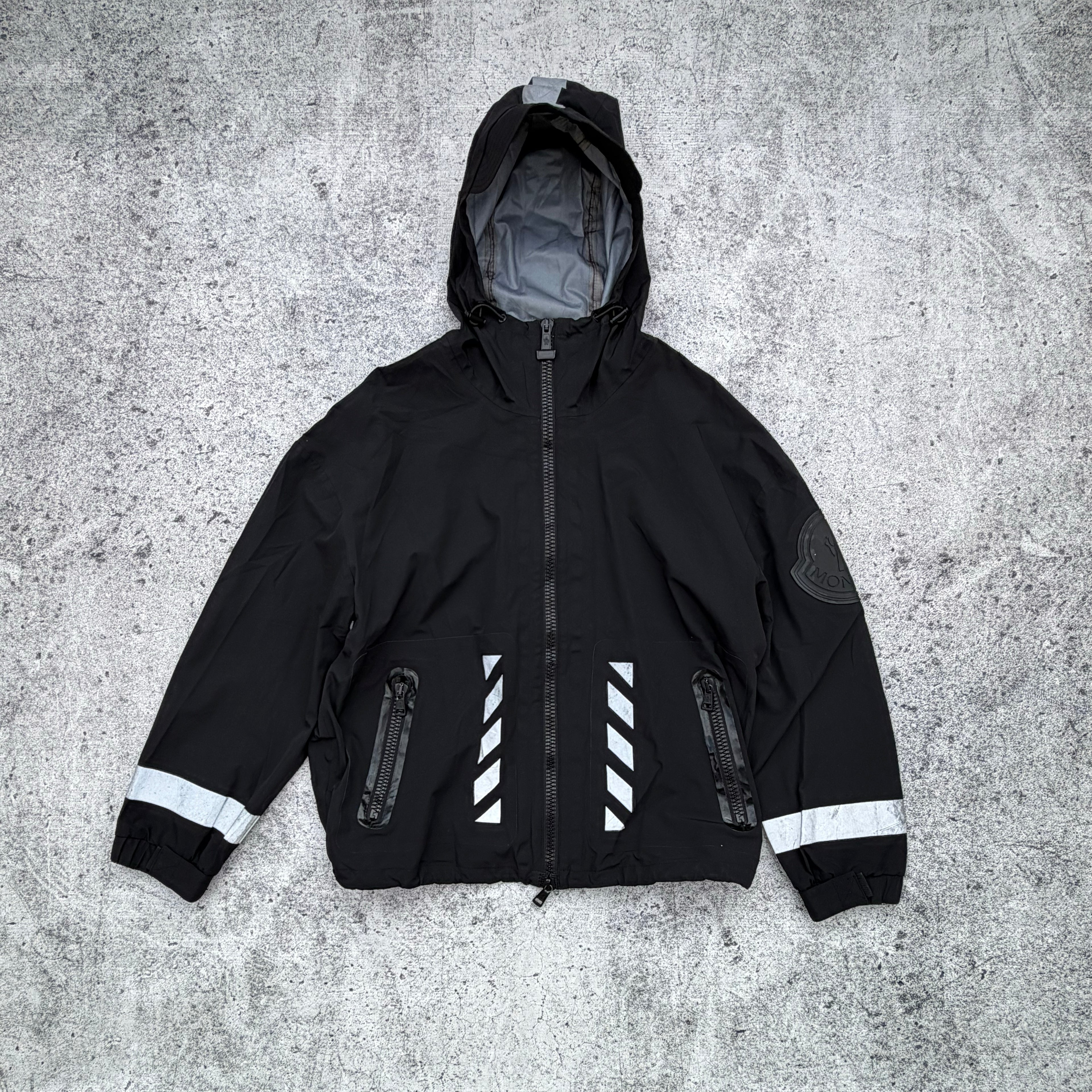 Moncler x Off-White Men’s Reflective Windbreaker Jacket [Medium]