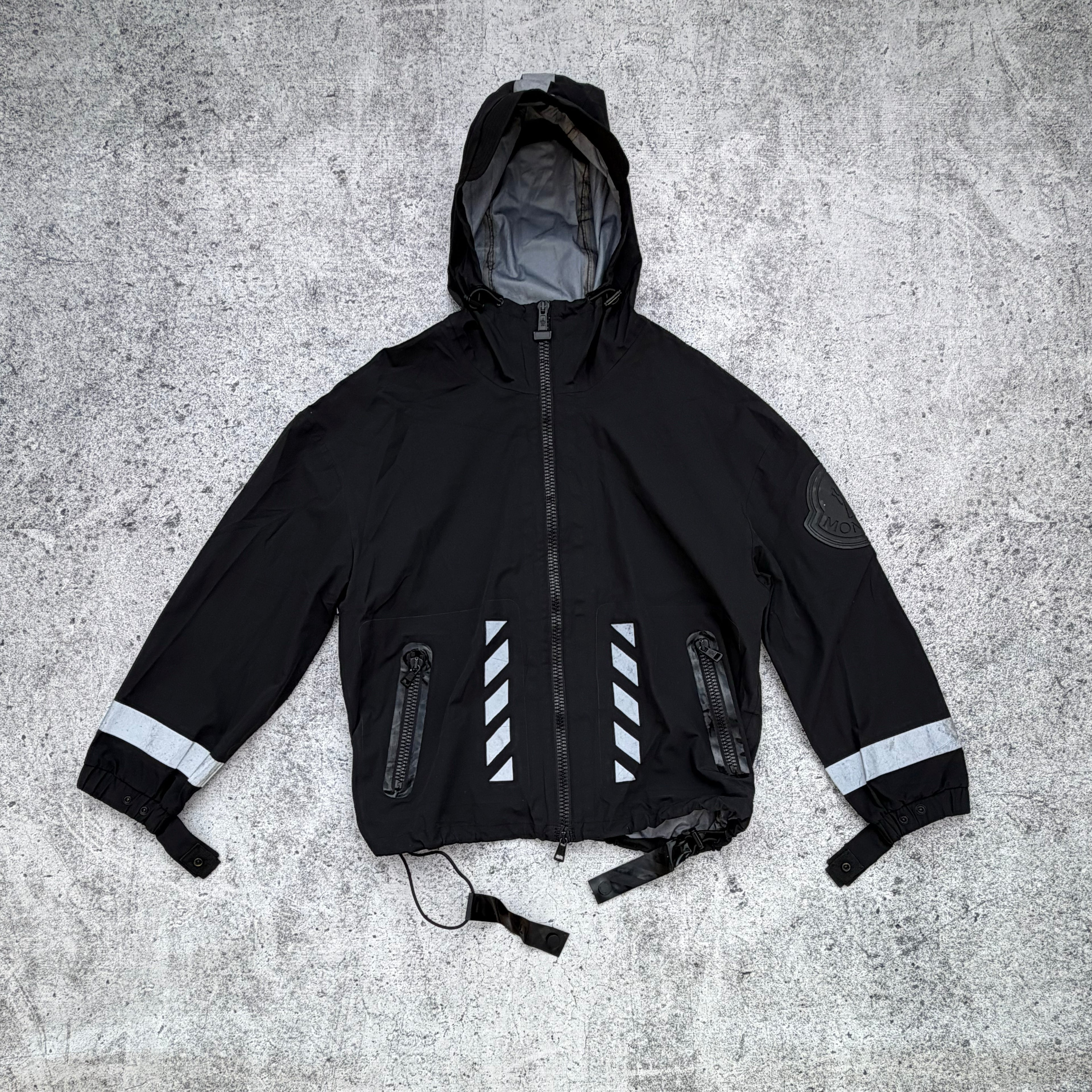 Moncler x Off-White Men’s Reflective Windbreaker Jacket [Medium]