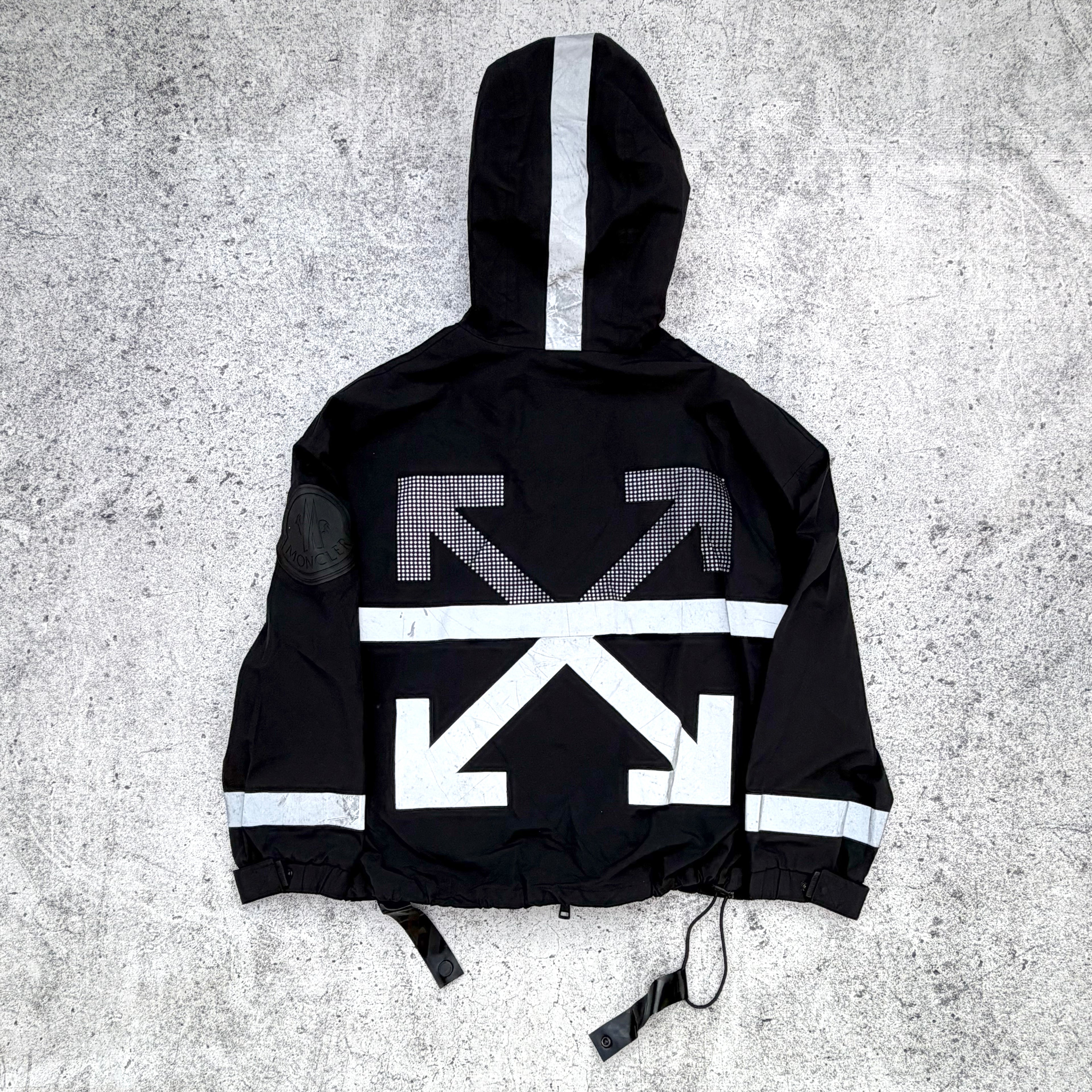 Moncler x Off-White Men’s Reflective Windbreaker Jacket [Medium]