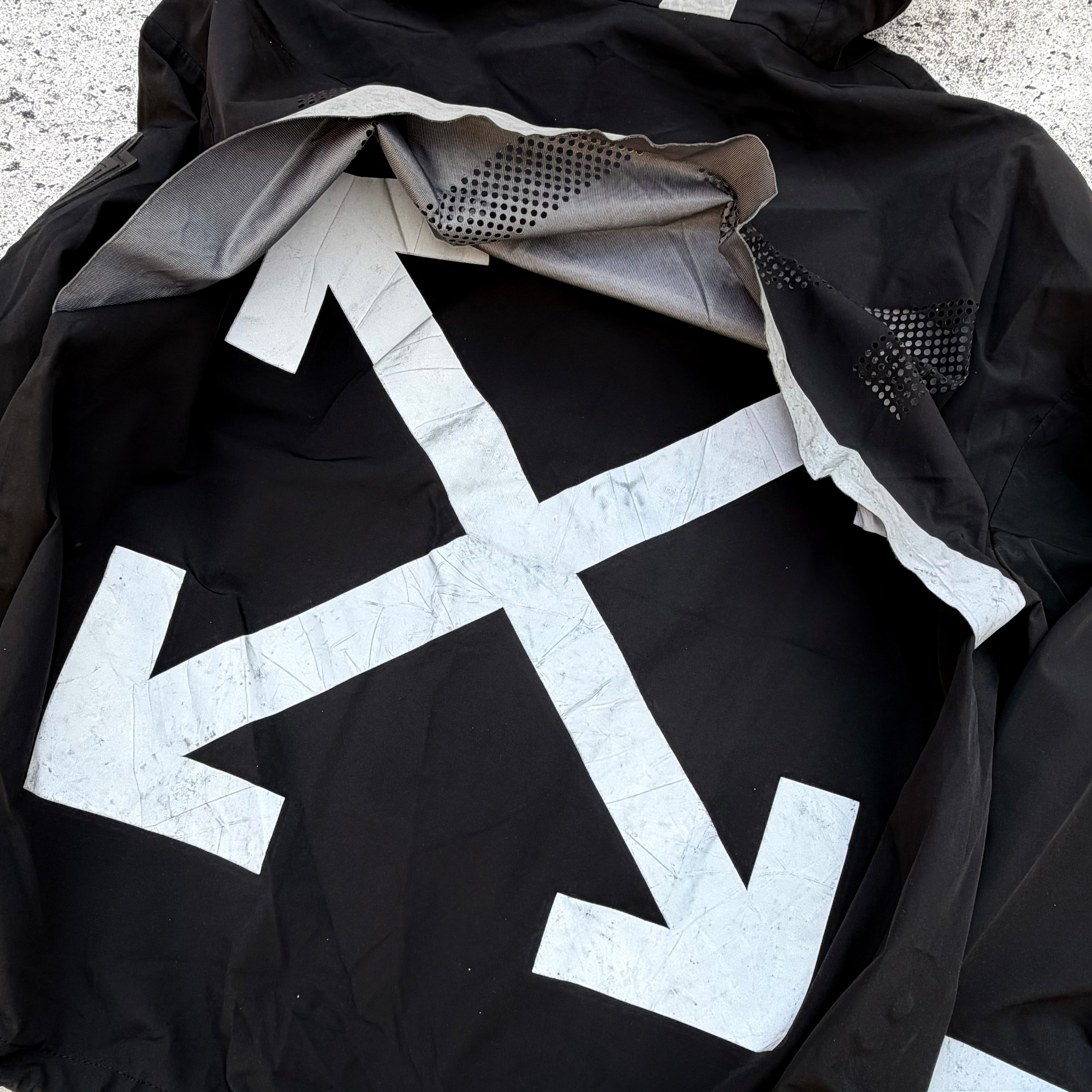 Moncler x Off-White Men’s Reflective Windbreaker Jacket [Medium]