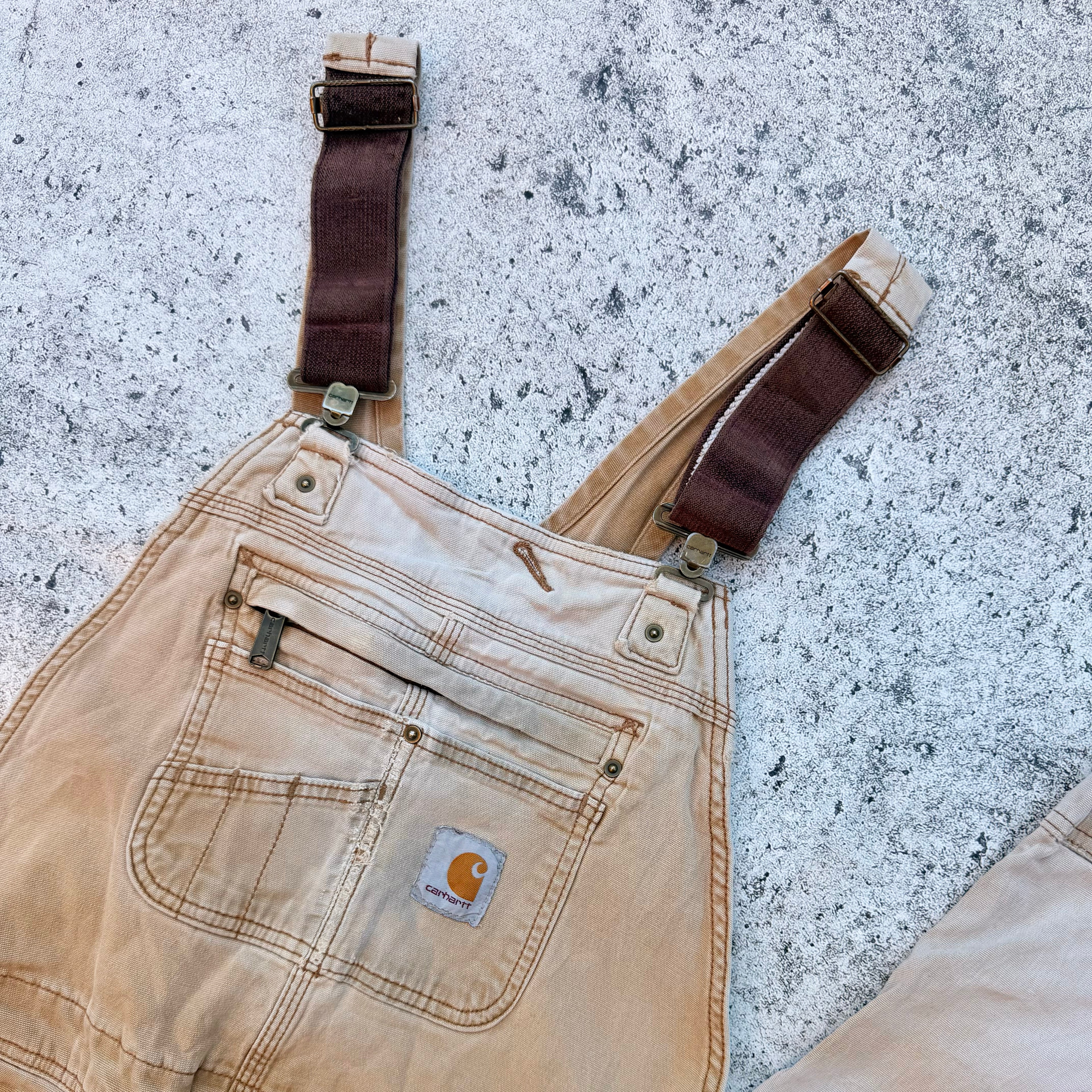 Carhartt Men's Vintage Double Knee Overalls Dungaree [Large-XL]