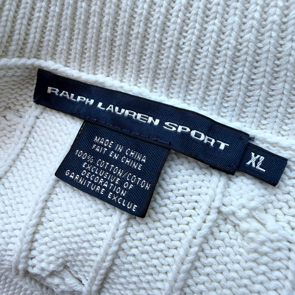 Polo Ralph Lauren Women's Cable Knit Turtle Neck Sweater [XL]