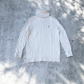 Polo Ralph Lauren Women's Cable Knit Turtle Neck Sweater [XL]