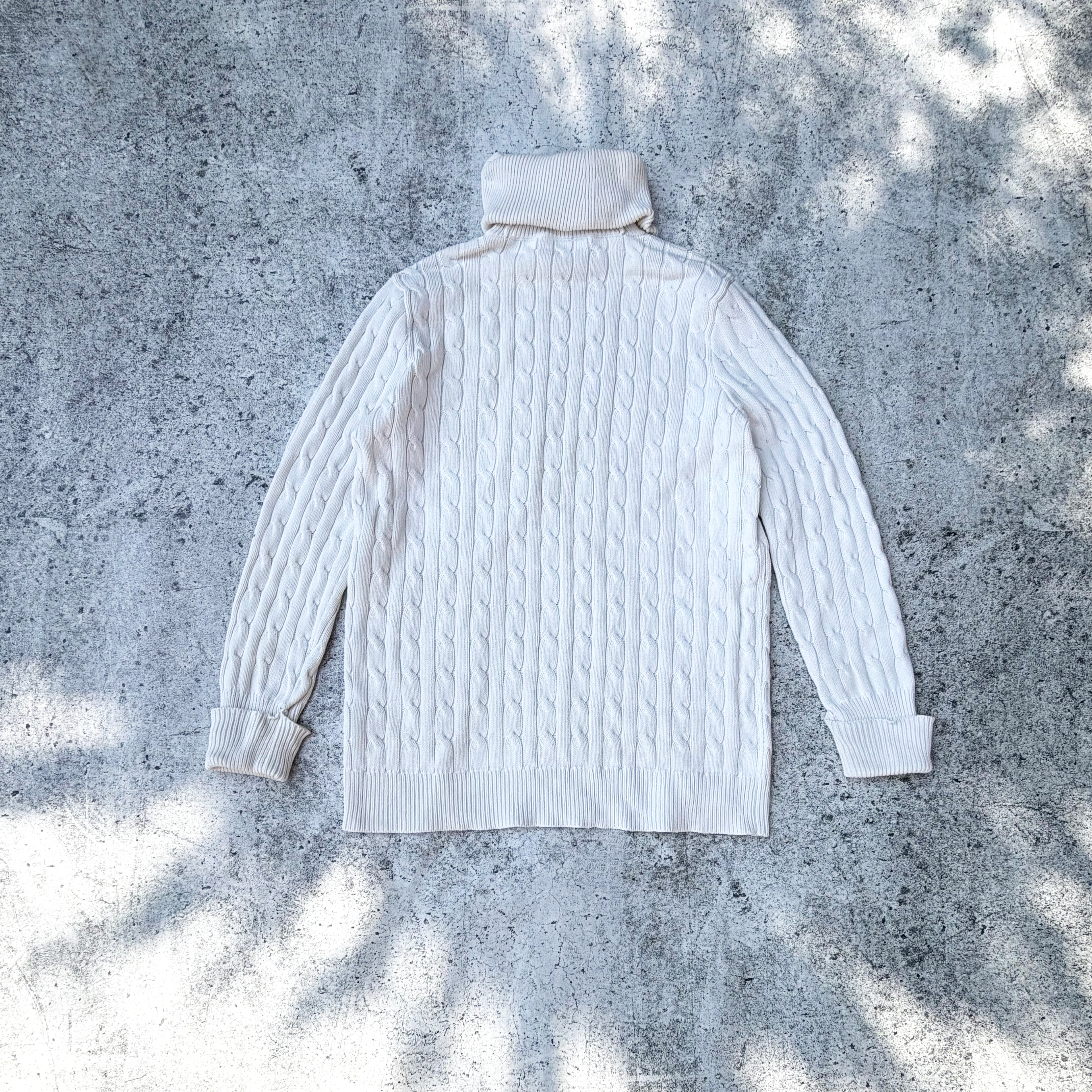 Polo Ralph Lauren Women's Cable Knit Turtle Neck Sweater [XL]