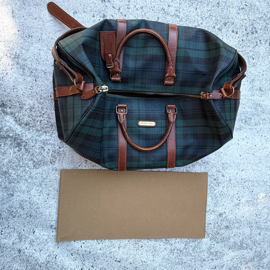 Polo Ralph Lauren 90’s Tartan Plaid Duffle Weekender Bag