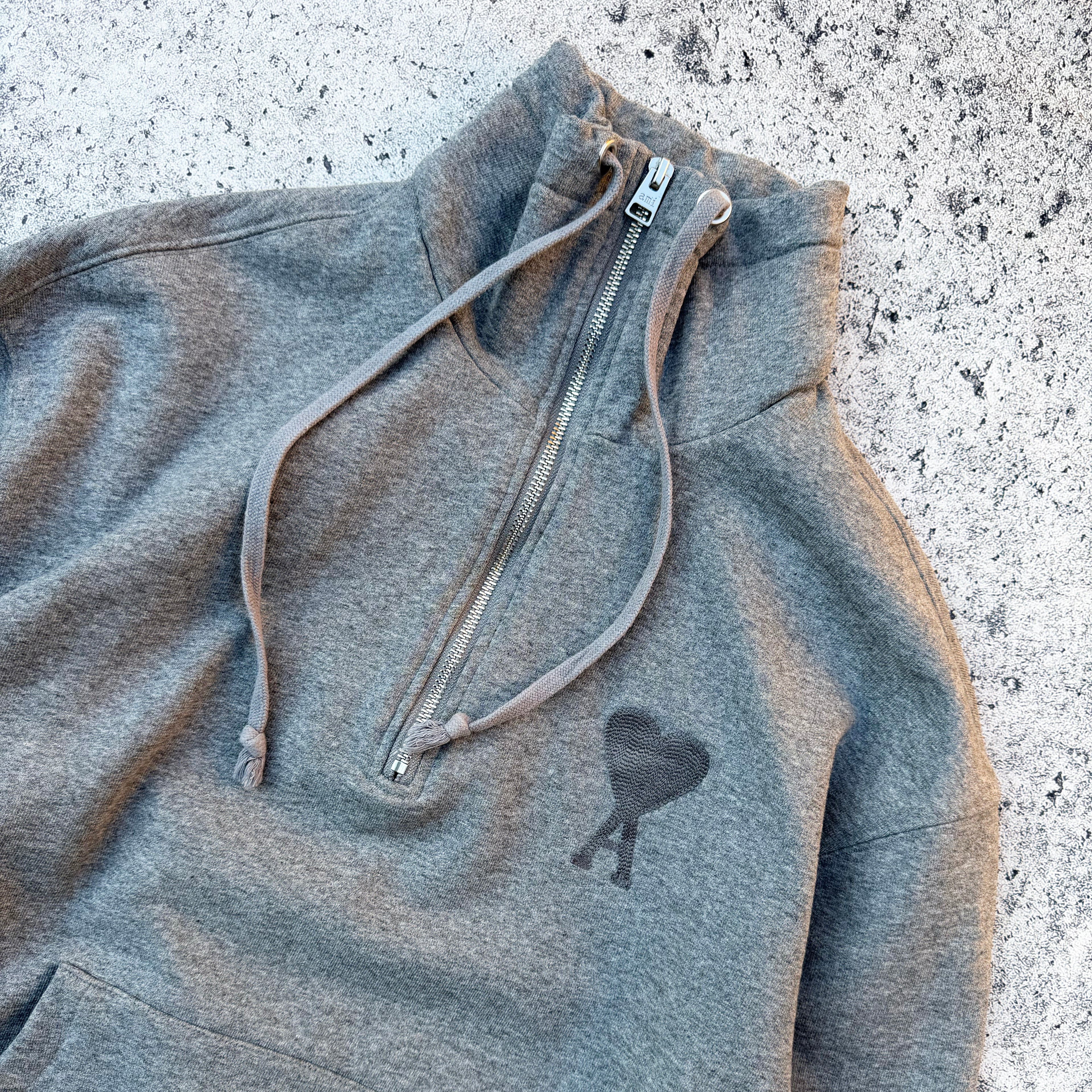 Ami Paris FW22 Ami de Coeur Men's Half-Zip Sweatshirt [Small]