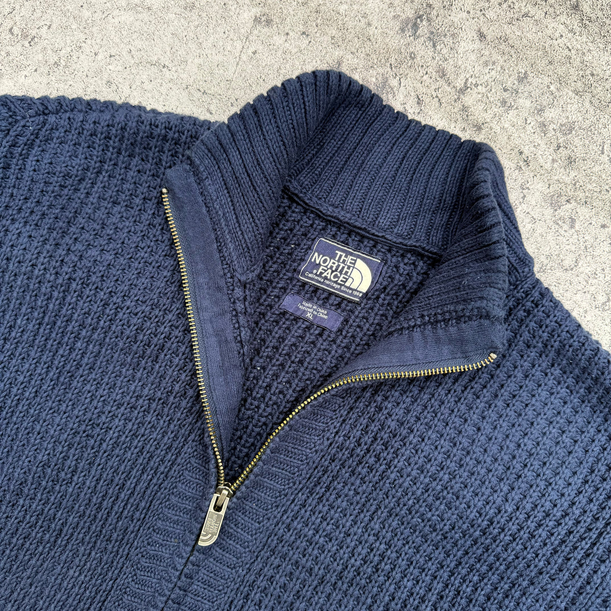 The North Face Men's Full Zip Heavy Knit Cardigan Sweater [XL]