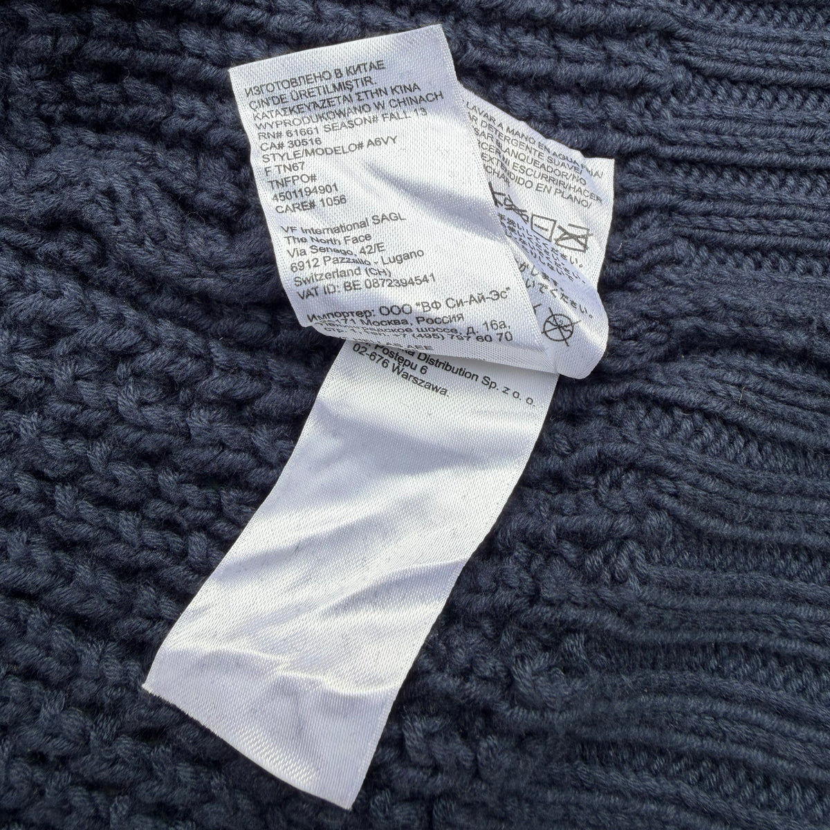 The North Face Men's Full Zip Heavy Knit Cardigan Sweater [XL]