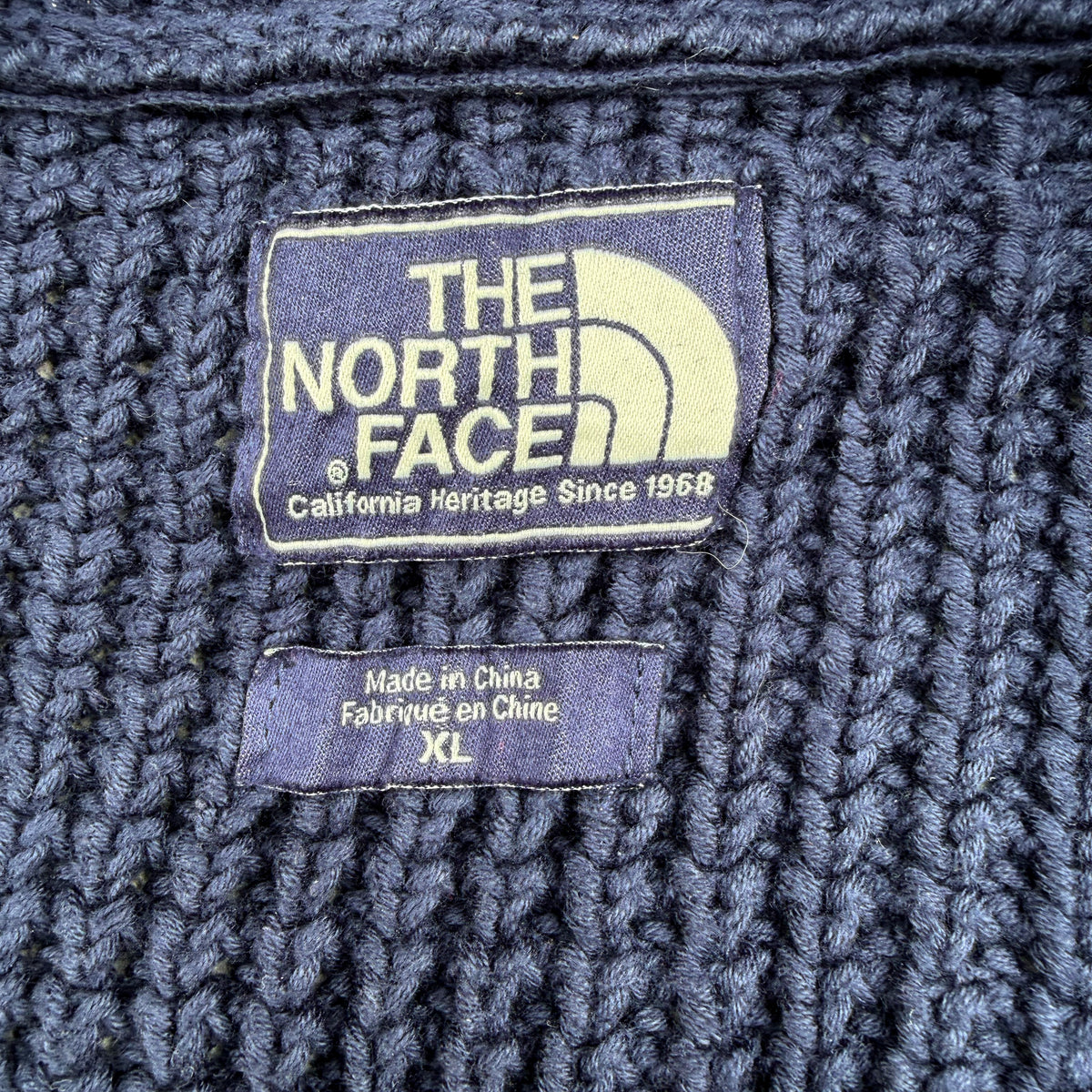 The North Face Men's Full Zip Heavy Knit Cardigan Sweater [XL]