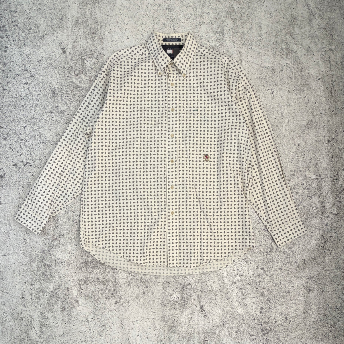 Vintage Tommy Hilfiger Men's Long Sleeve Shirt [Large]