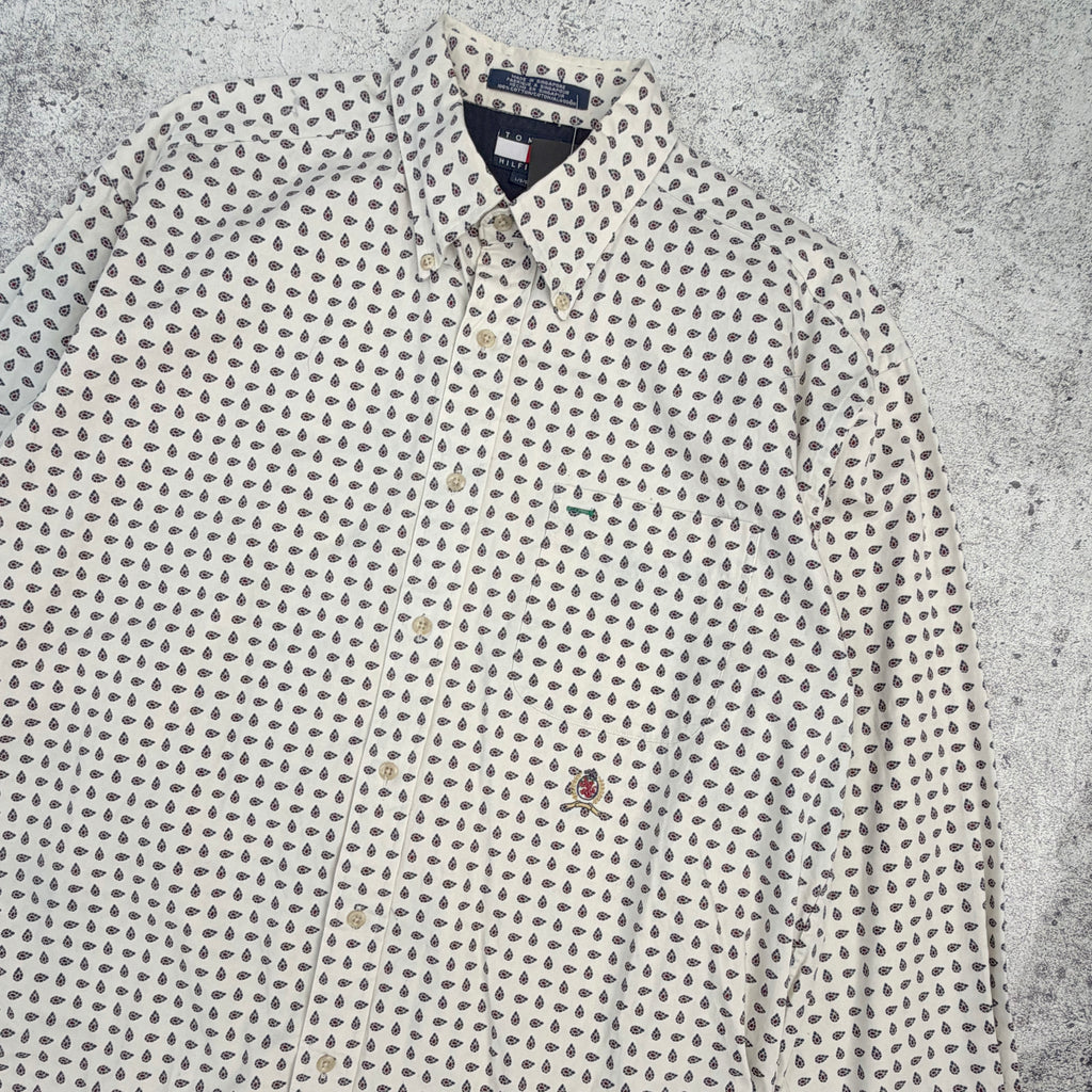 Vintage Tommy Hilfiger Men's Long Sleeve Shirt [Large]