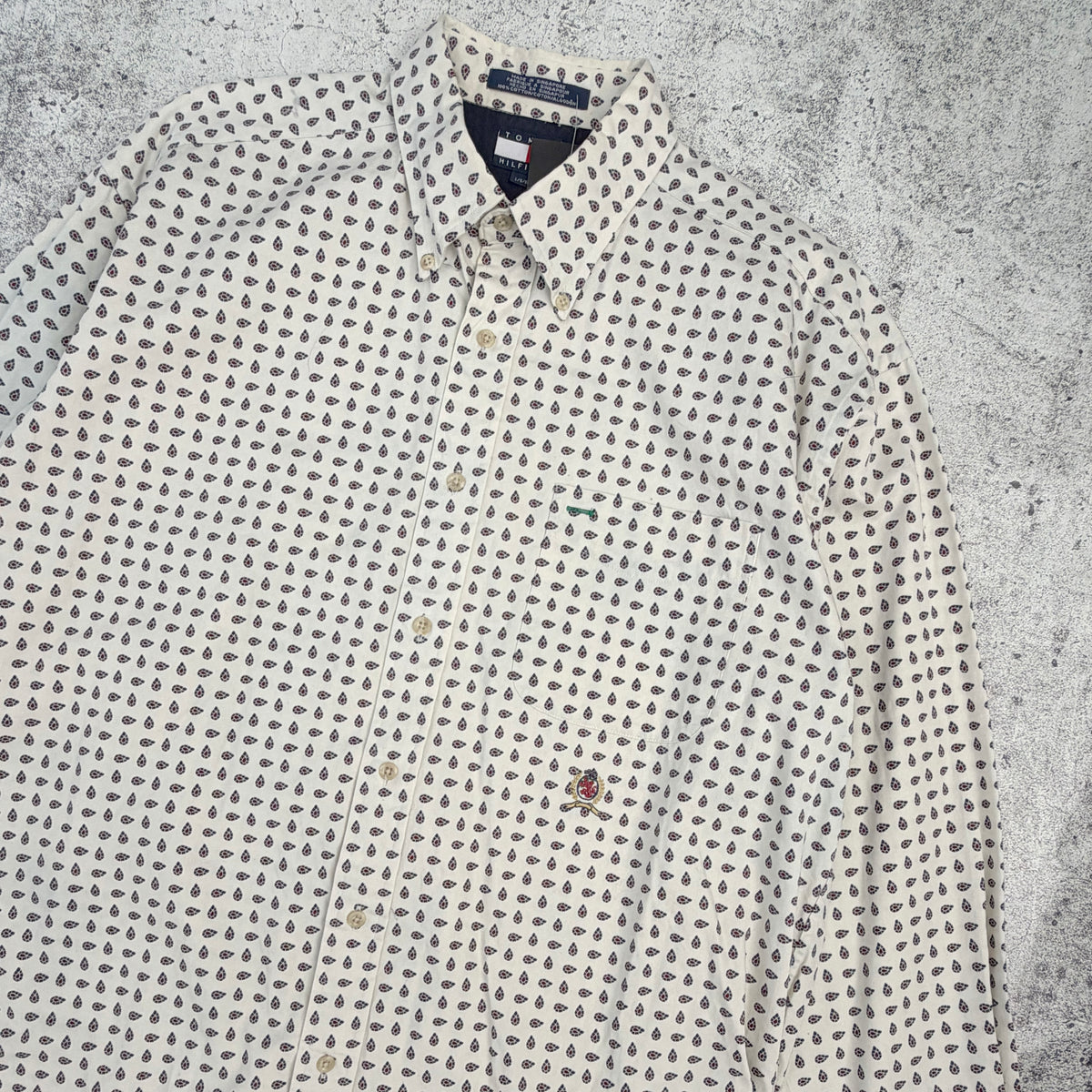 Vintage Tommy Hilfiger Men's Long Sleeve Shirt [Large]