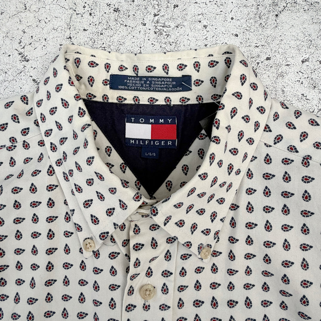 Vintage Tommy Hilfiger Men's Long Sleeve Shirt [Large]