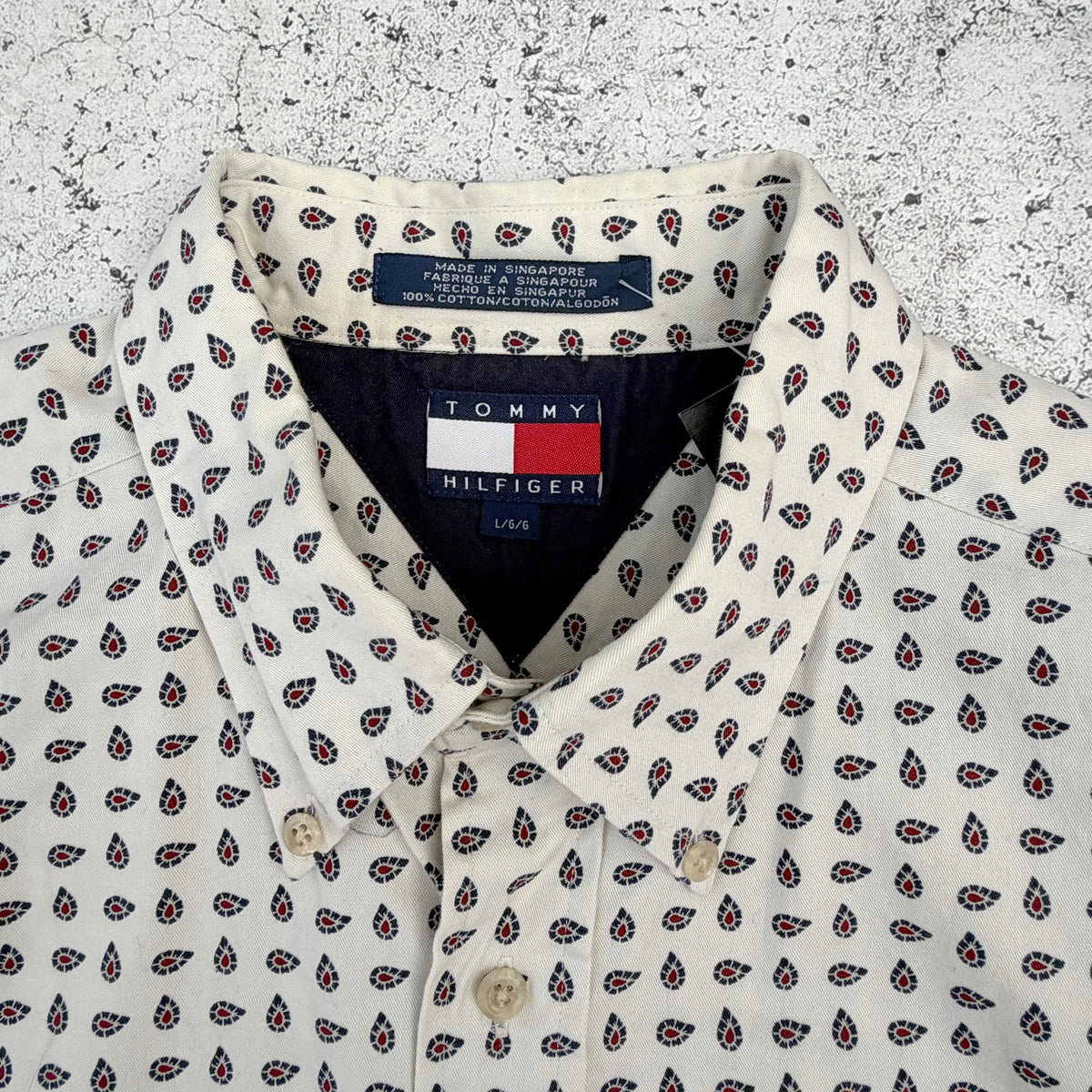 Vintage Tommy Hilfiger Men's Long Sleeve Shirt [Large]