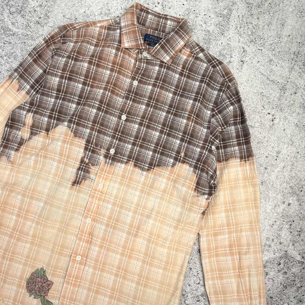 Vintage Rare Polo Ralph Lauren Upcycled  Long Sleeve Shirt [Large]