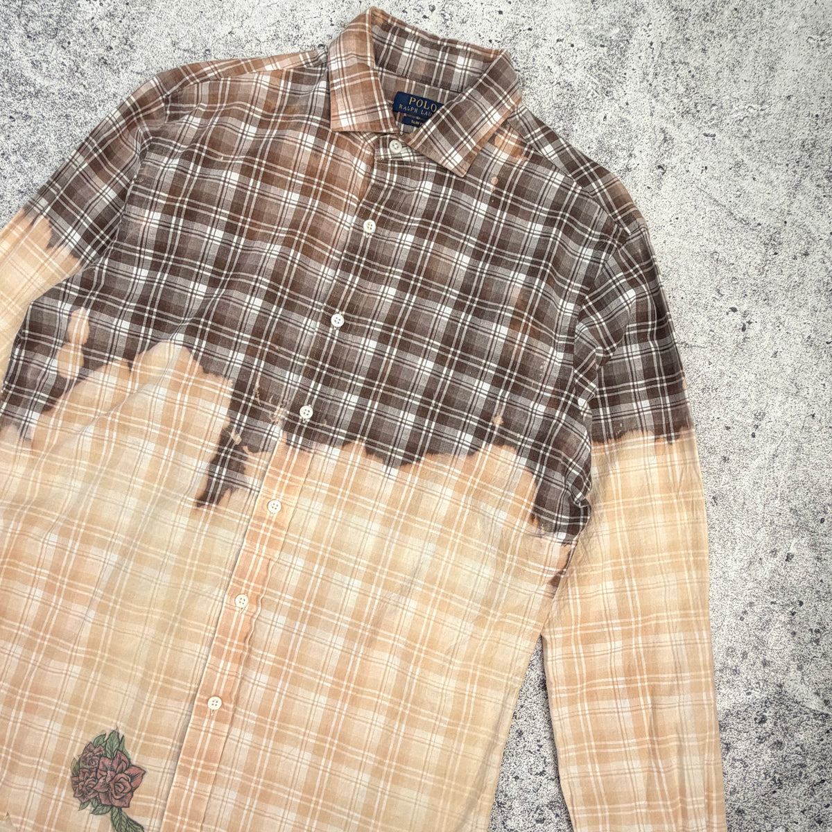 Vintage Rare Polo Ralph Lauren Upcycled  Long Sleeve Shirt [Large]