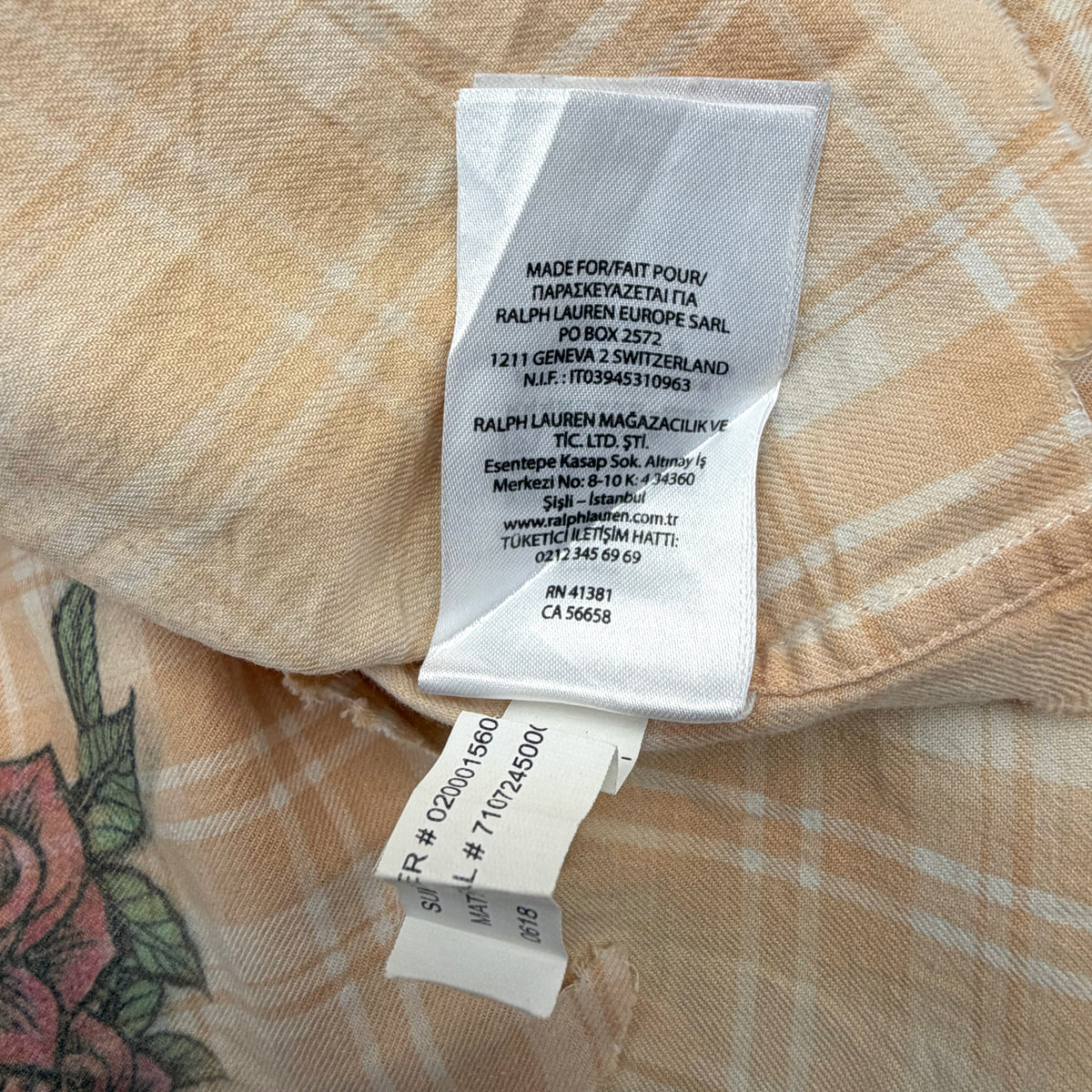 Vintage Rare Polo Ralph Lauren Upcycled  Long Sleeve Shirt [Large]