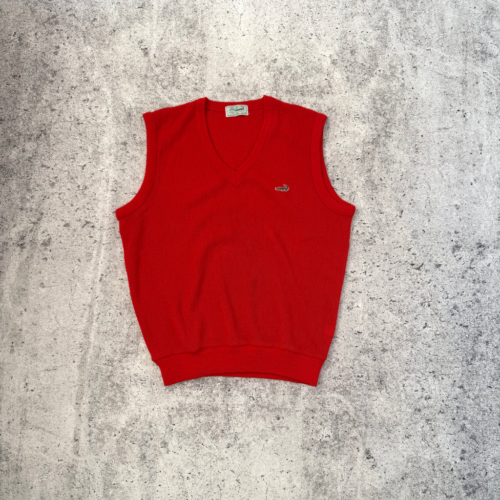 Vintage Crocodile 80s Men's Wool Knit Vest | Japan [Medium]