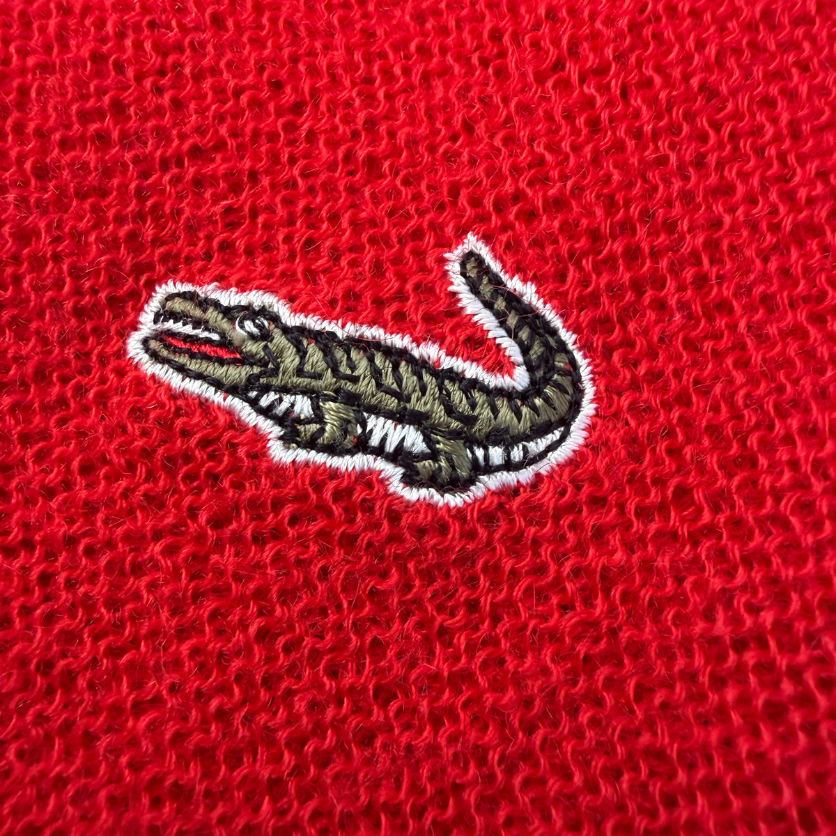 Vintage Crocodile 80s Men's Wool Knit Vest | Japan [Medium]