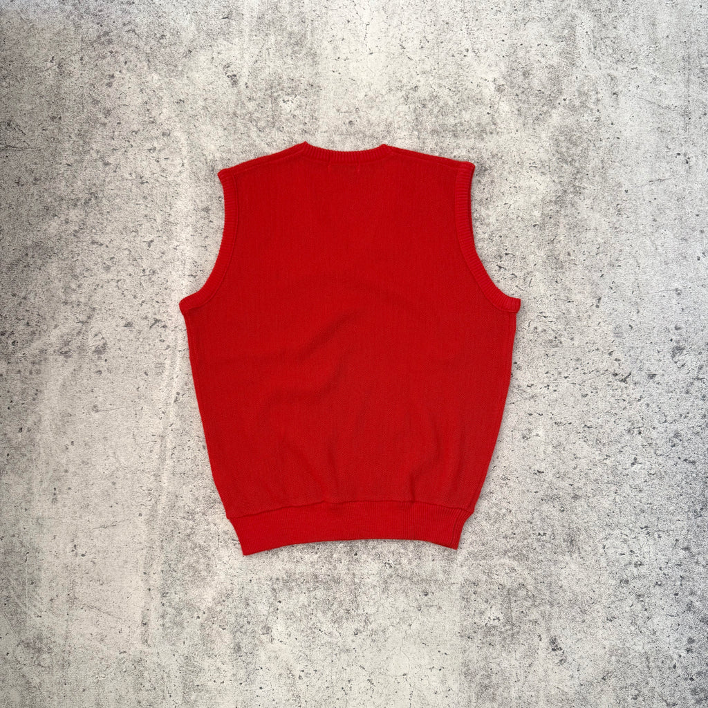 Vintage Crocodile 80s Men's Wool Knit Vest | Japan [Medium]
