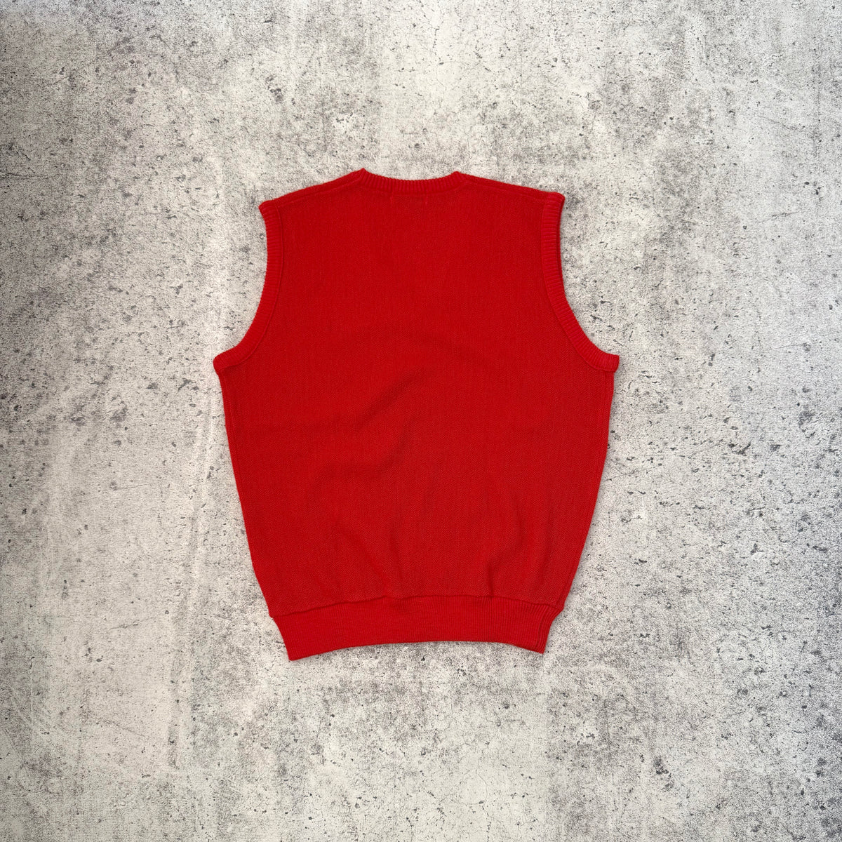 Vintage Crocodile 80s Men's Wool Knit Vest | Japan [Medium]